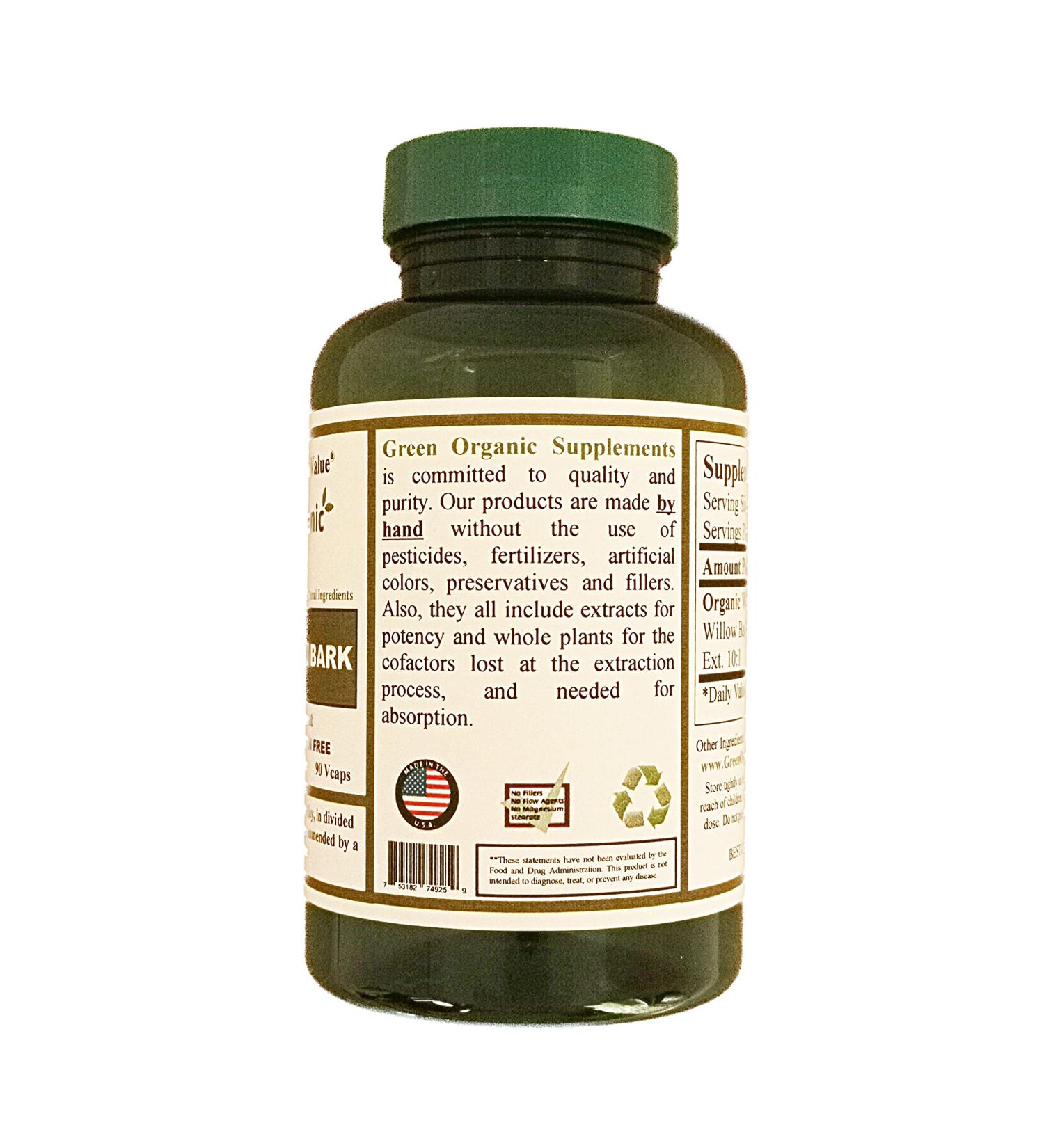 Green Organic Supplements' N-Acetyl Cysteine (NAC) 90 VCaps High Absorbable Non-GMO Gluten-Free | Balance Immune System and Supports Health