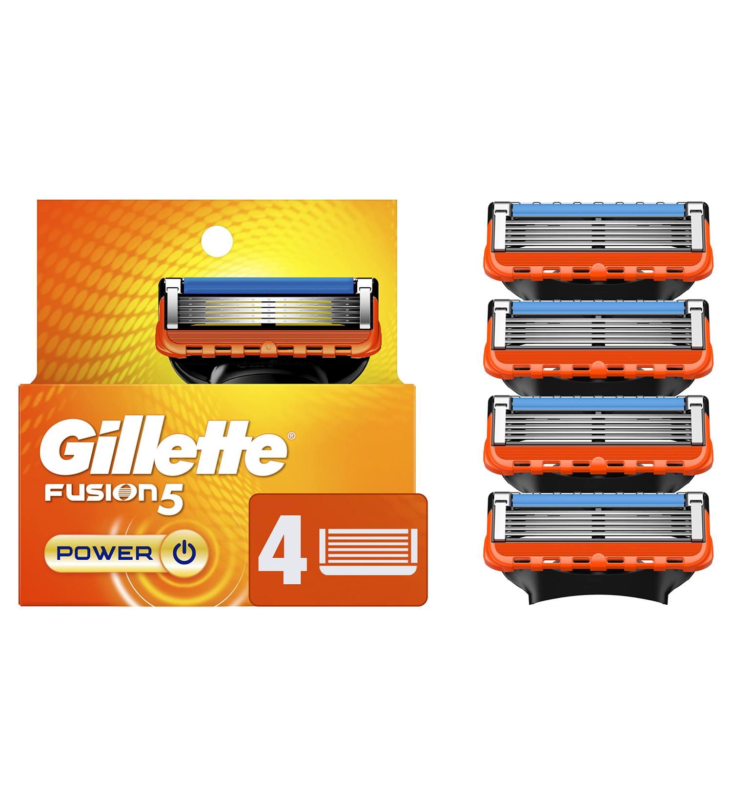 Gillette Fusion5 Men's Razor Blade Refills - 4 Count (Pack of 1) - Buy Online on GoSupps.com