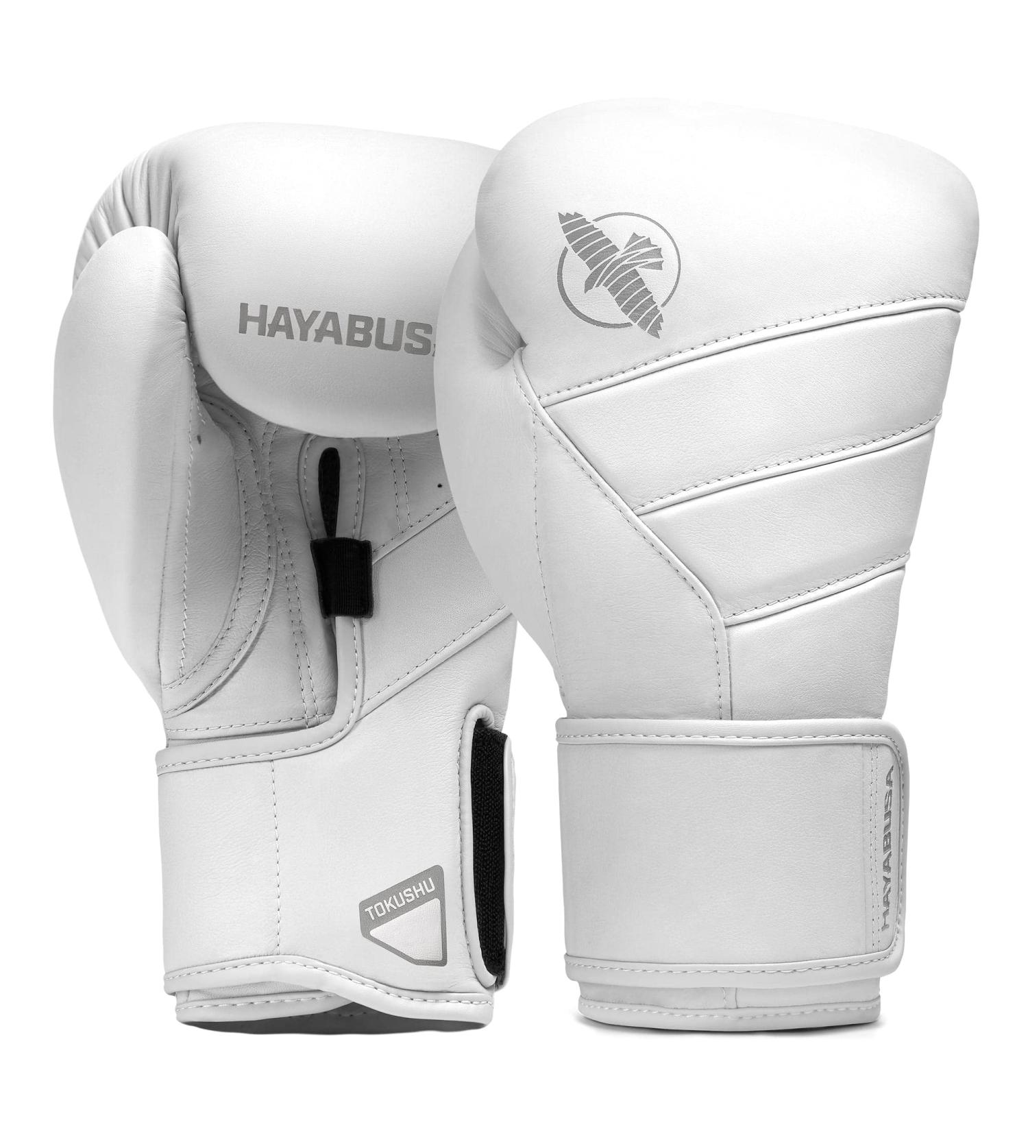 Hayabusa T3 Kanpeki Leather Boxing Gloves 16oz - Men and Women Training Sparring Heavy Bag Mitt Work - White - Buy Online on GoSupps.com