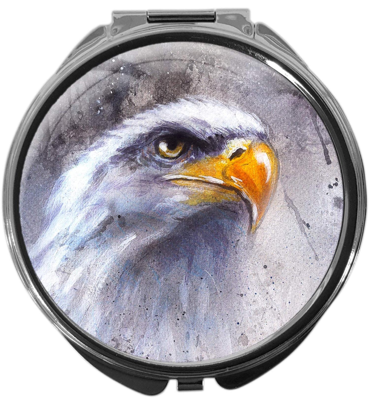 ADLER #1162 Round Metal Pill Box with Mirror - 3 Compartments | Durable & Stylish Storage Solution - International Shipping Available - Buy Online on GoSupps.com