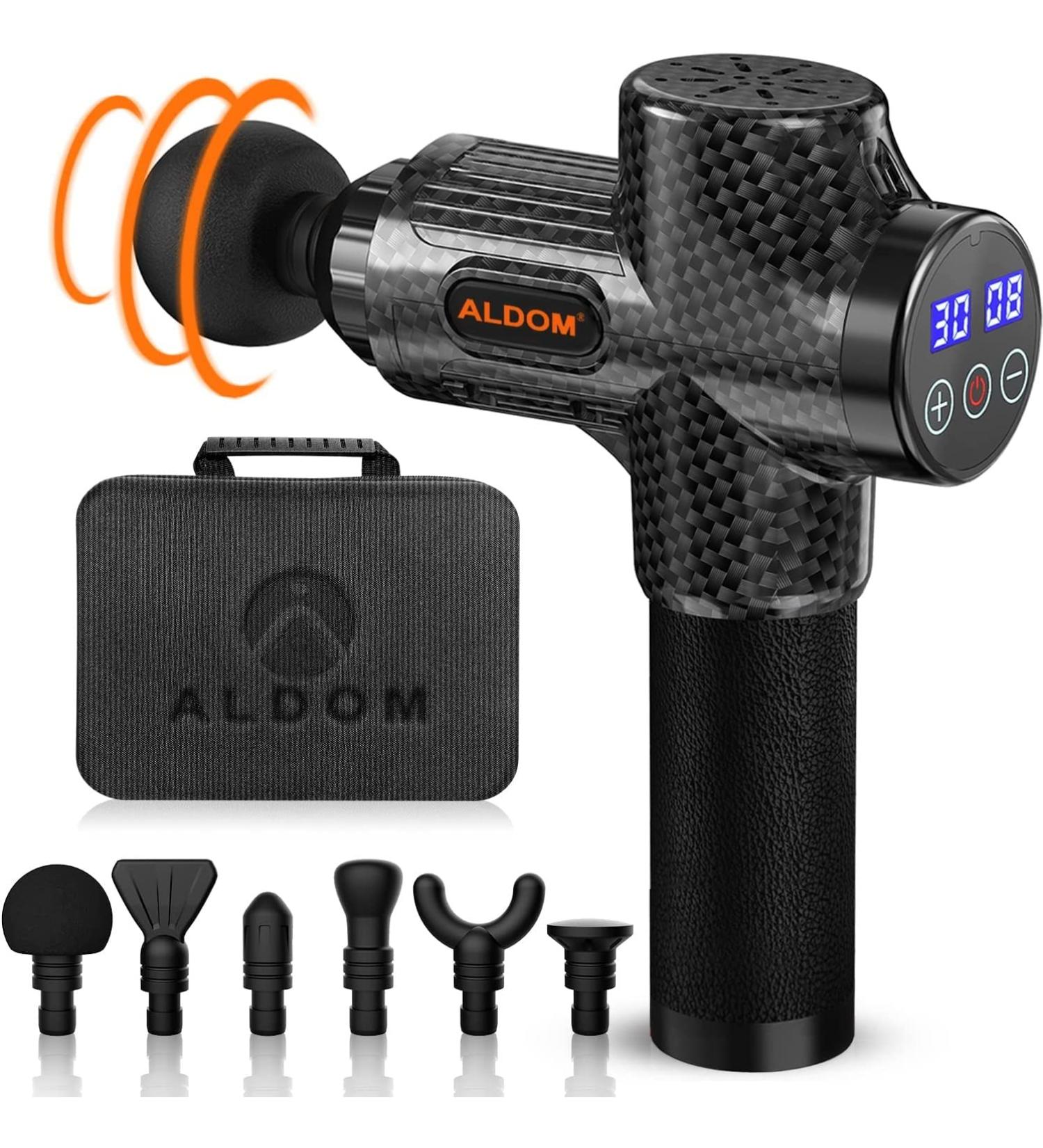 Deep Tissue Muscle Massage Gun for Athletes - Portable Handheld Percussion Massager with LCD Screen - 30 Speed Electric Sport Massager for Pain Relief - Buy Online on GoSupps.com