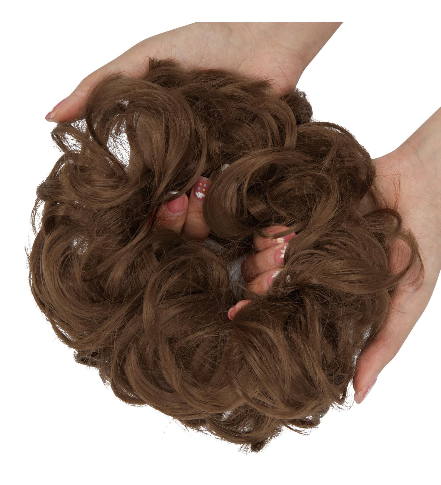 Thick Updo Messy Bun Hair Piece in Light Auburn - Ponytail Extension for Women | 1 PCS - Buy Online on GoSupps.com