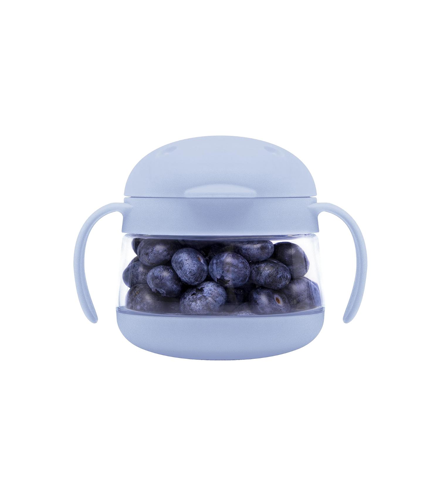 Ubbi Tweat No Spill Snack Container - BPA-Free Toddler Travel Accessories - Cloudy Blue - Buy Online on GoSupps.com