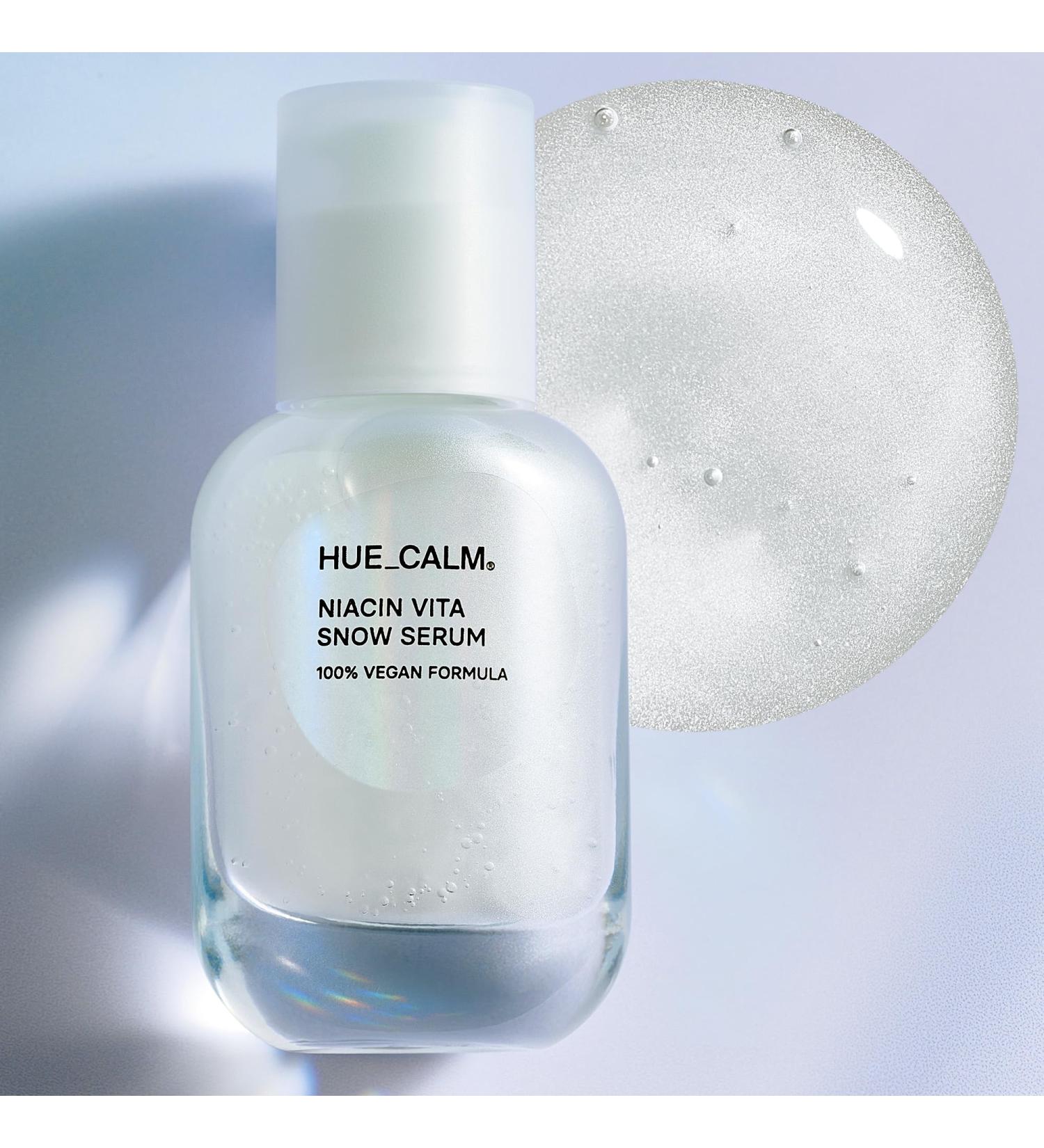 HUECALM Niacin Vita Snow Serum Korean Skincare for Brightening Hydration Oil Control 3% Niacinamide Vitamin C Serum & Ceramide Dark Spot Corrector Hyperpigmentation Treatment Gentle Daily Use - Buy Online on GoSupps.com