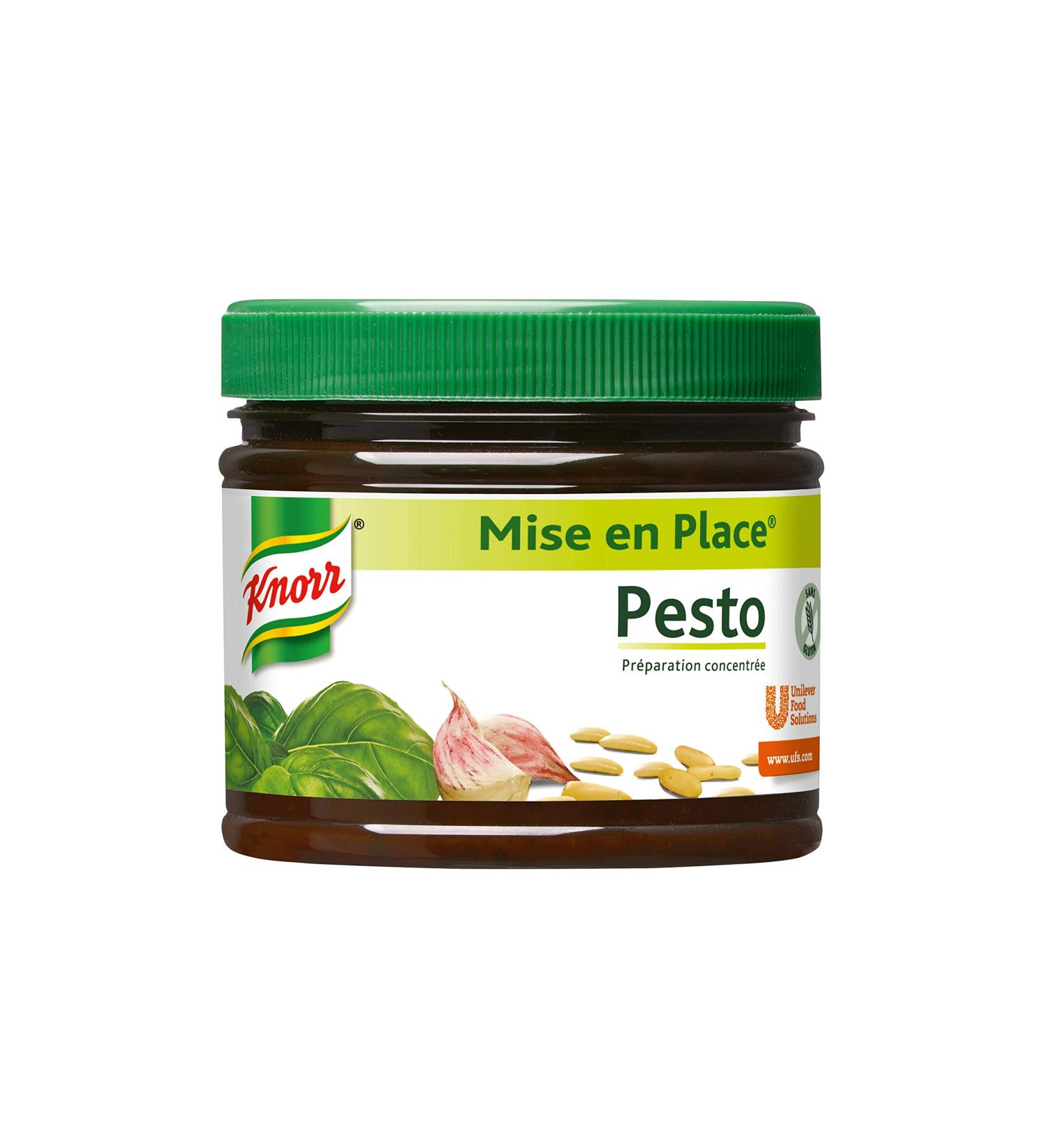 Knorr Setting Up Pesto (Basil + Garlic) No Colorants or Preservatives Vegan 340g - Buy Online on GoSupps.com
