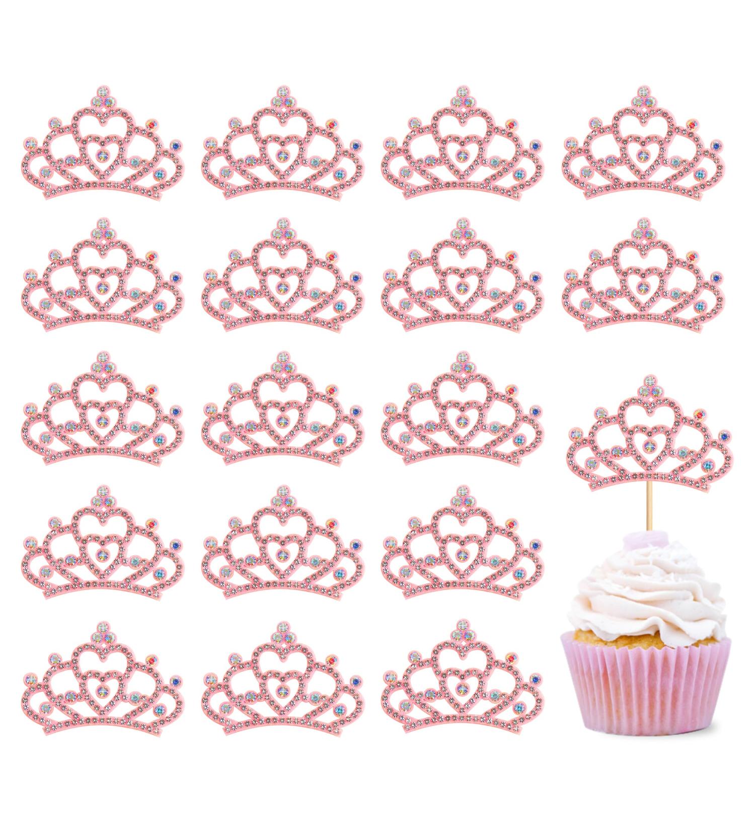 Ercadio 12 Pack Pink Crown Cupcake Toppers Prince and Princes Royal Crown Pearl Cupcake Picks King Queen Crown Cupcake Decors for Prince Theme Baby Shower Party Decoration Supplies Pink 3 Crown Pink 3 - Buy Online on GoSupps.com
