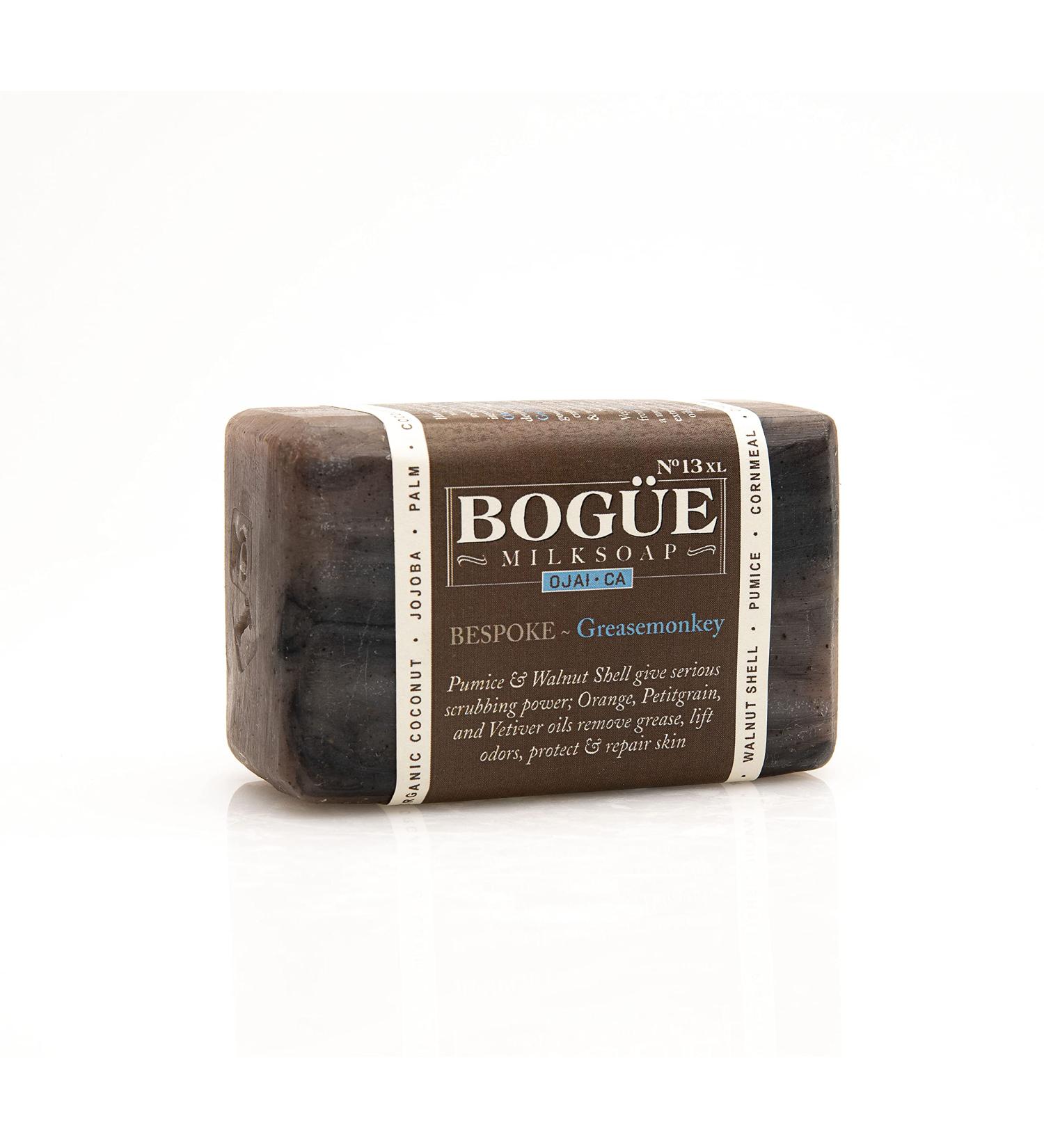 BOGUE Luxury Goat Milk Soap No.13 - Exfoliating Grease Monkey XL with Orange Petitgrain & Vetiver Essential Oils - International Shipping Available - Buy Online on GoSupps.com
