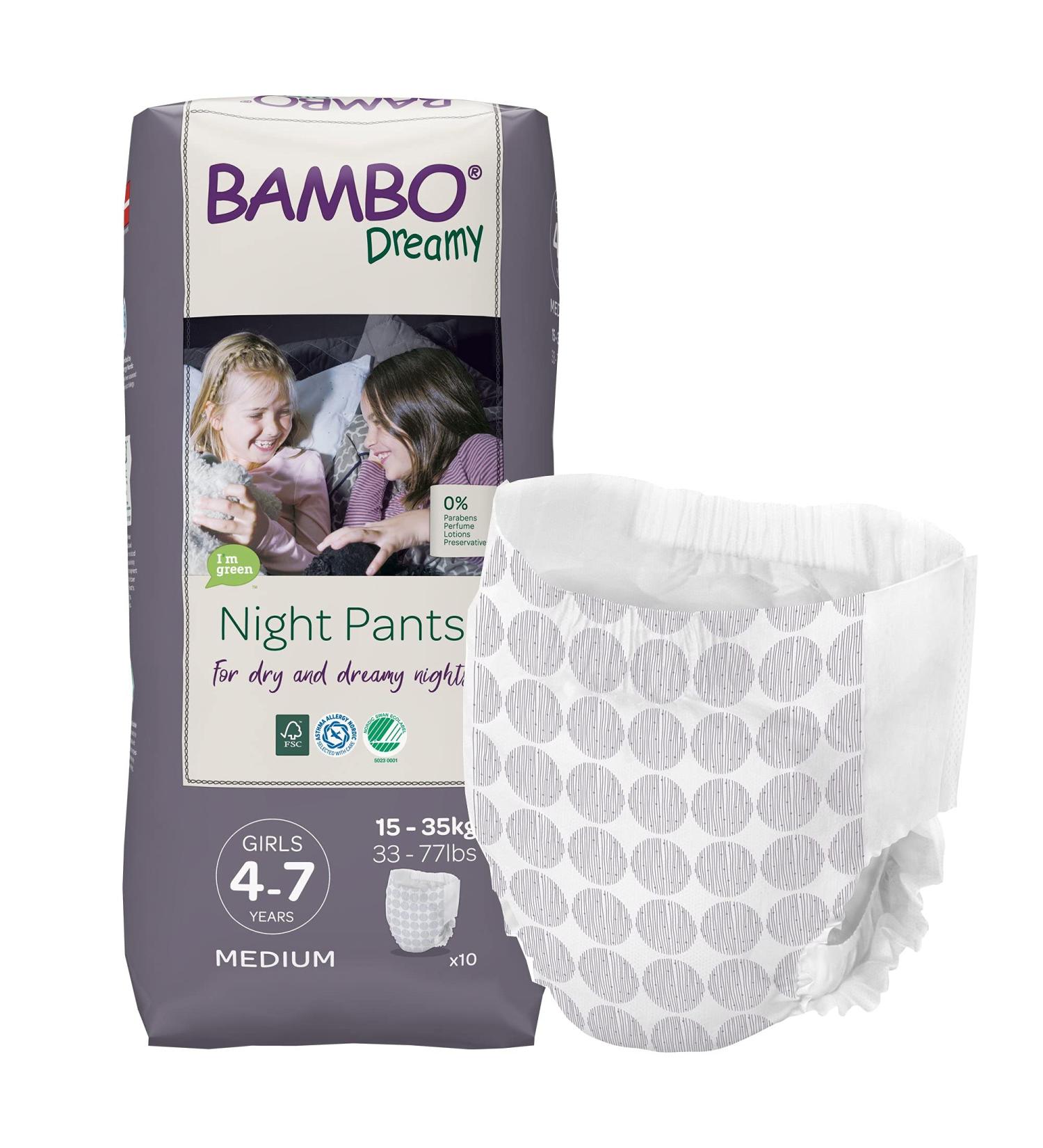 Bambo Nature Eco-Friendly Night Pants for Boys 4-7 years - 30 Count (3 Packs of 10) - Buy Online on GoSupps.com