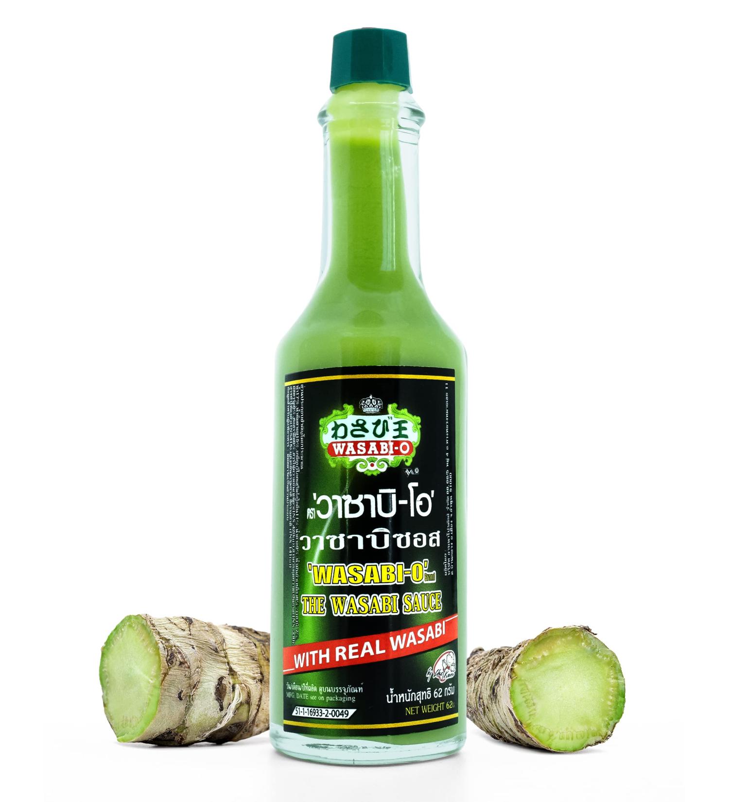 Wasabi-O Real Wasabi Hot Sauce 2.2oz - Vegan, Gluten-Free, for Sushi, Roast Beef, Veggies - Buy Online on GoSupps.com