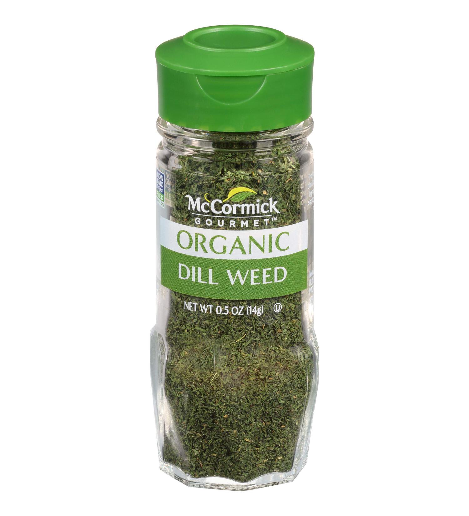 McCormick Organic Dill Weed 0.5 oz - Premium Quality Culinary Herb - Buy Online on GoSupps.com