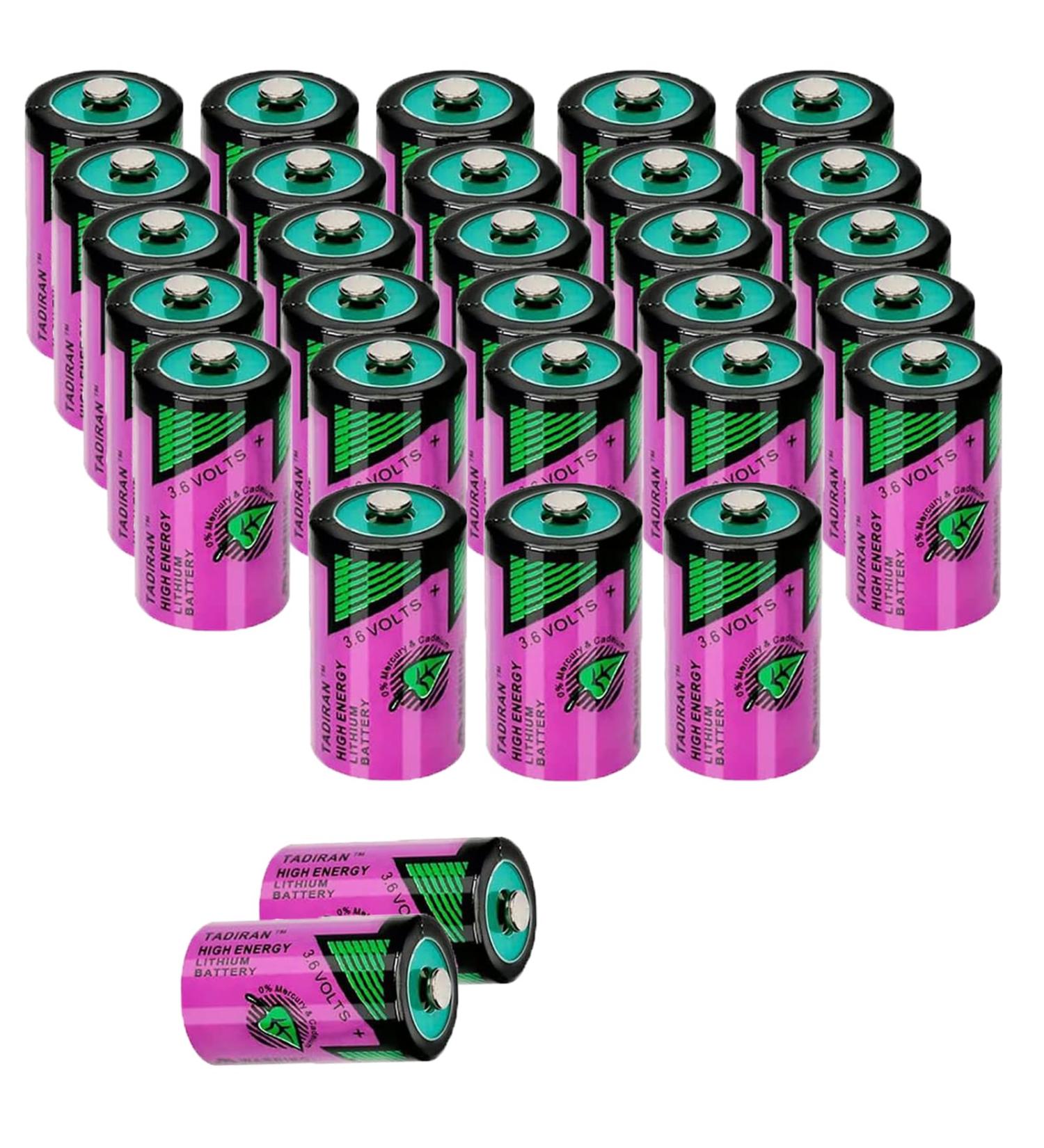 Buy 25 Pack TL-5902 Battery 1200mAh 3.6V - Tadiran Replacement for ER14250 SL-350TL-5902/S TL-2150/S | International Shipping Available - Buy Online on GoSupps.com