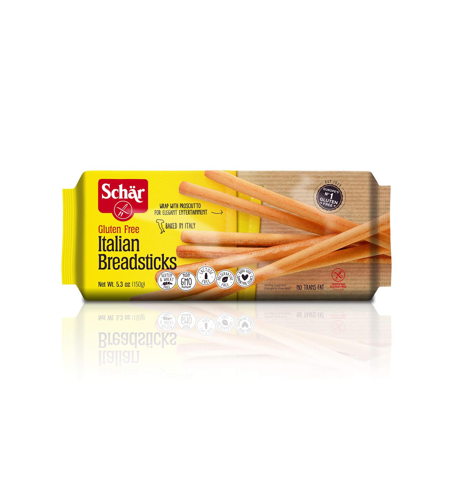 Schأ¤r Gluten Free Italian Breadsticks - 5.3 oz, 5-Pack | Delicious Gluten-Free Snack - Buy Online on GoSupps.com