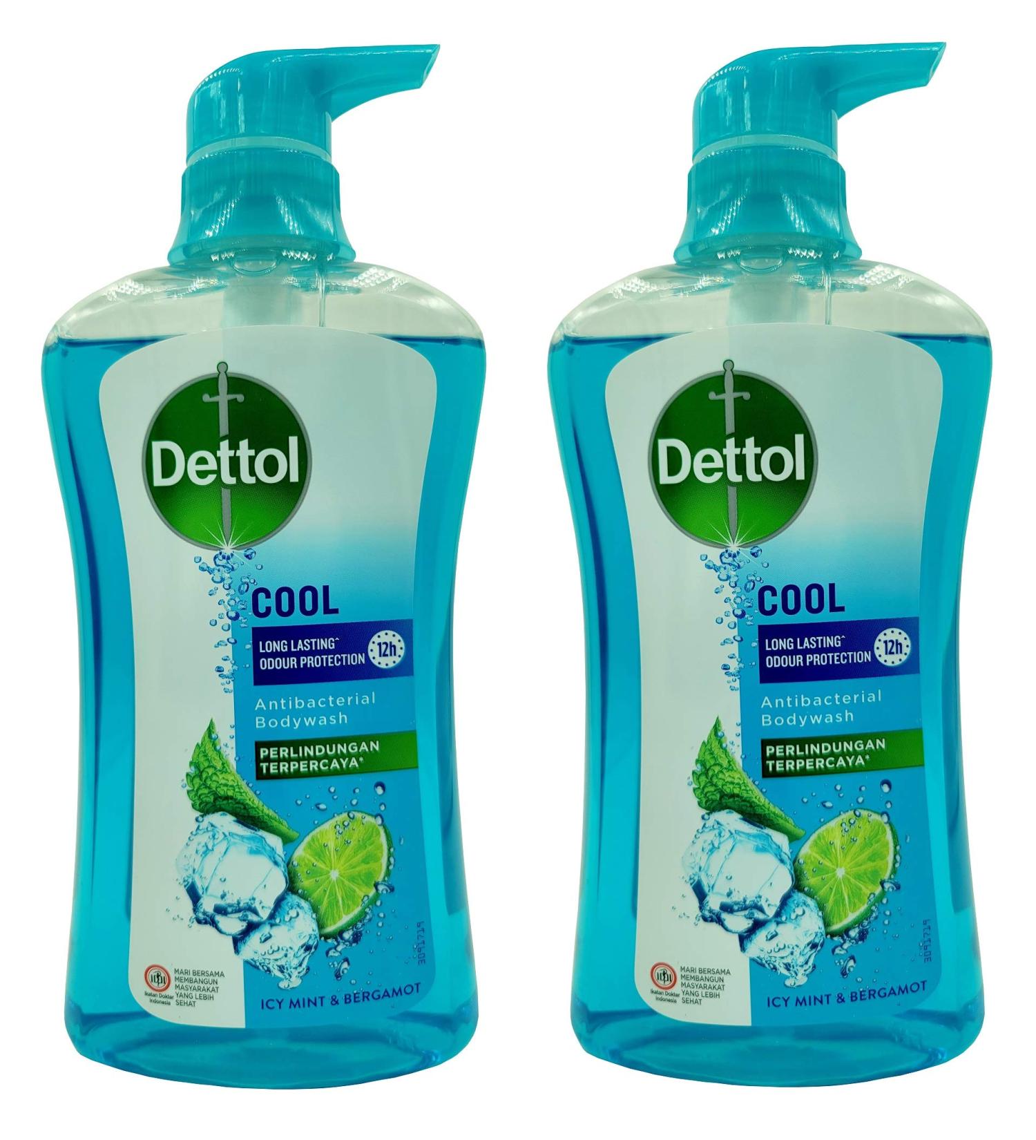 Dettol Anti Bacterial pH-Balanced Body Wash Cool 21.1 Oz/625 Ml (Pack of 2) 21.13 Fl Oz (Pack of 2)