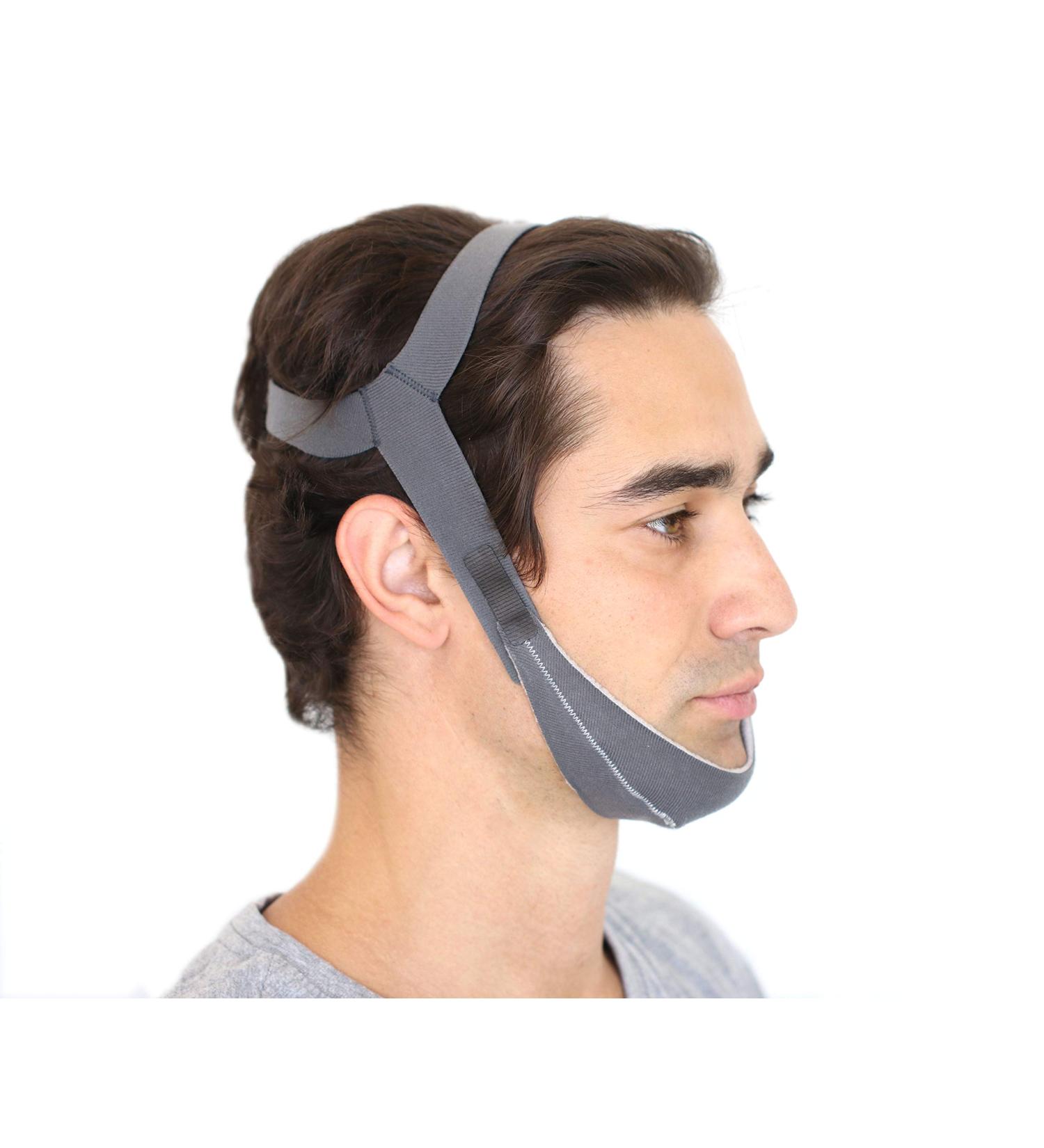 Best in Rest Adjustable Chin Strap - Effective Anti Snoring Sleep Aid for Men and Women | Reduce Snoring and CPAP Mask Leak - Buy Online on GoSupps.com