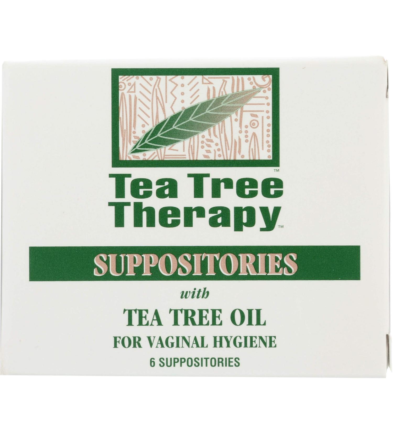 Tea Tree Therapy Suppositories - Vaginal Hygiene with Tea Tree Oil (6 Count) - Buy Online on GoSupps.com