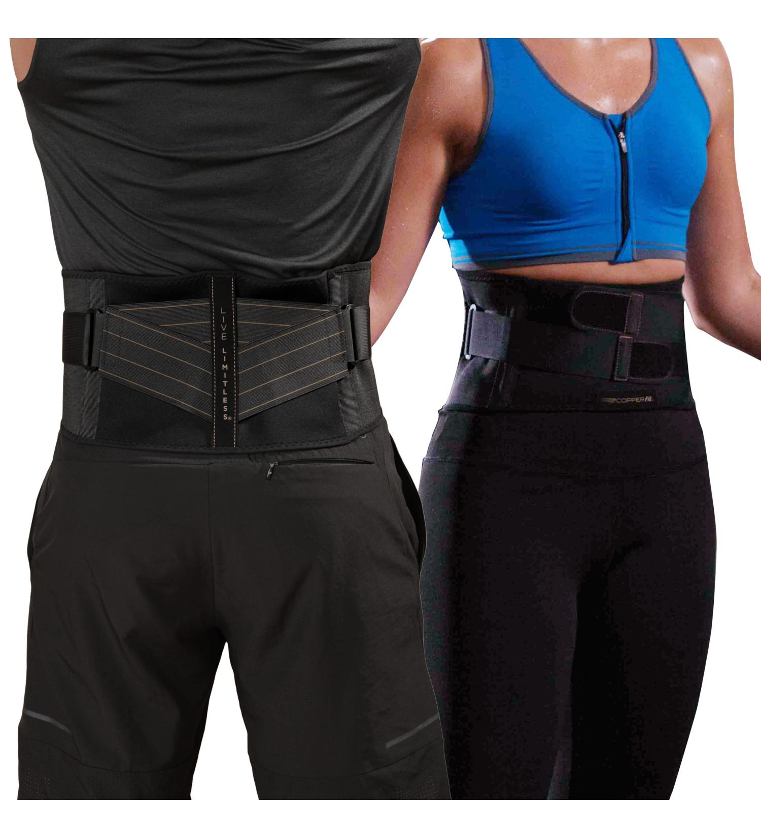 Copper Fit Rapid Relief Back Support Brace with Hot/Cold Therapy - Black, Adjustable | Unisex Adult - Buy Online on GoSupps.com