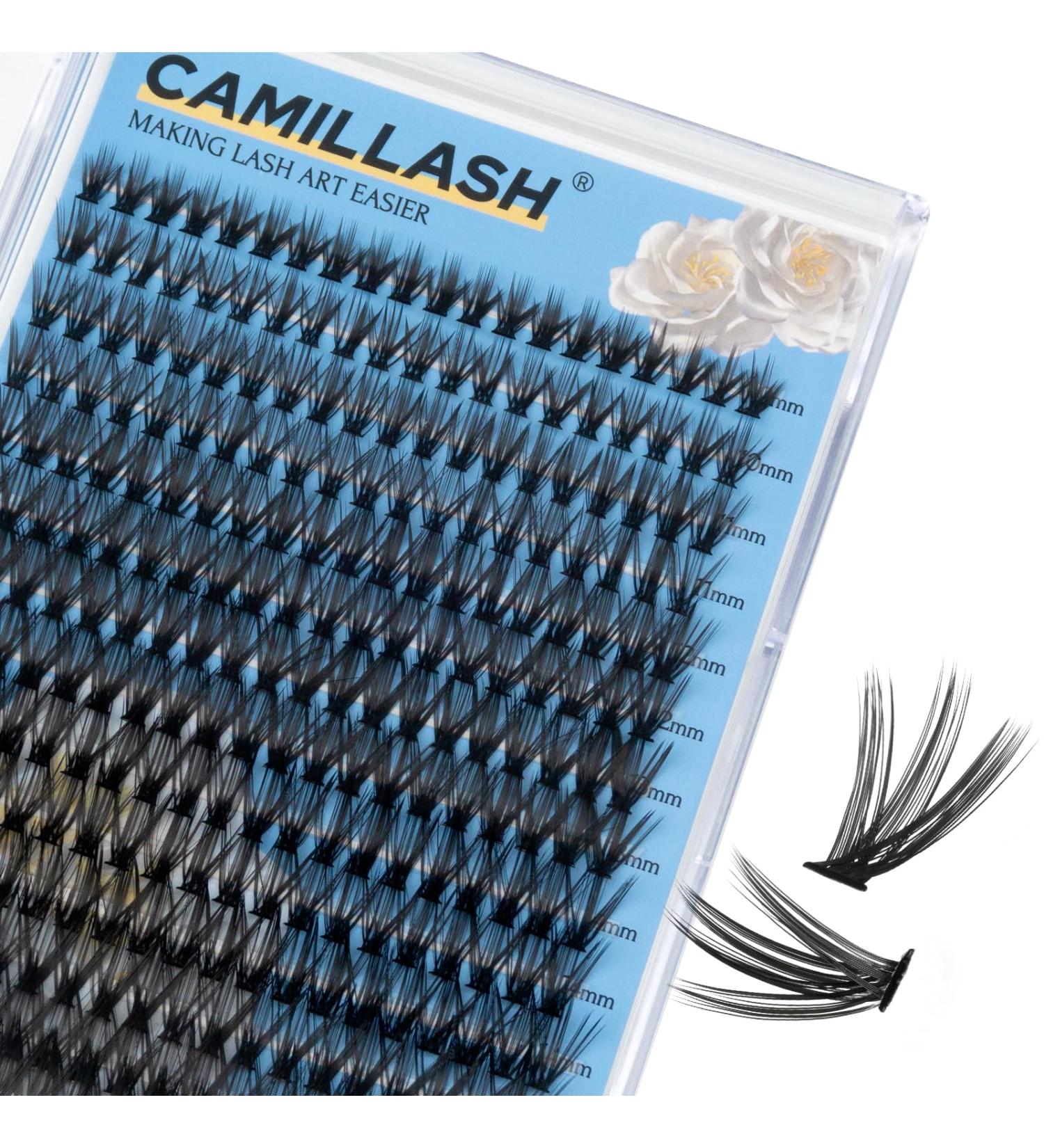 CAMILLASH 280pcs Lash Cluster Kit - Fluffy Volume DIY Eyelash Extensions | D Curl 40D Lashes 10-16mm - Buy Online on GoSupps.com