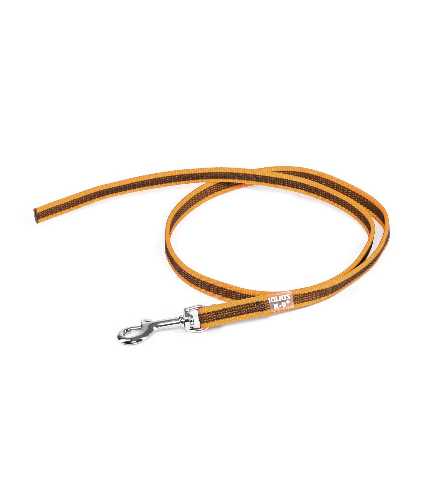 IDC Color & Gray Rubberized Dog Leash - 14mm x 1m (Loopless) - Durable & Stylish Orange-Gray Design | International Shipping Available - Buy Online on GoSupps.com