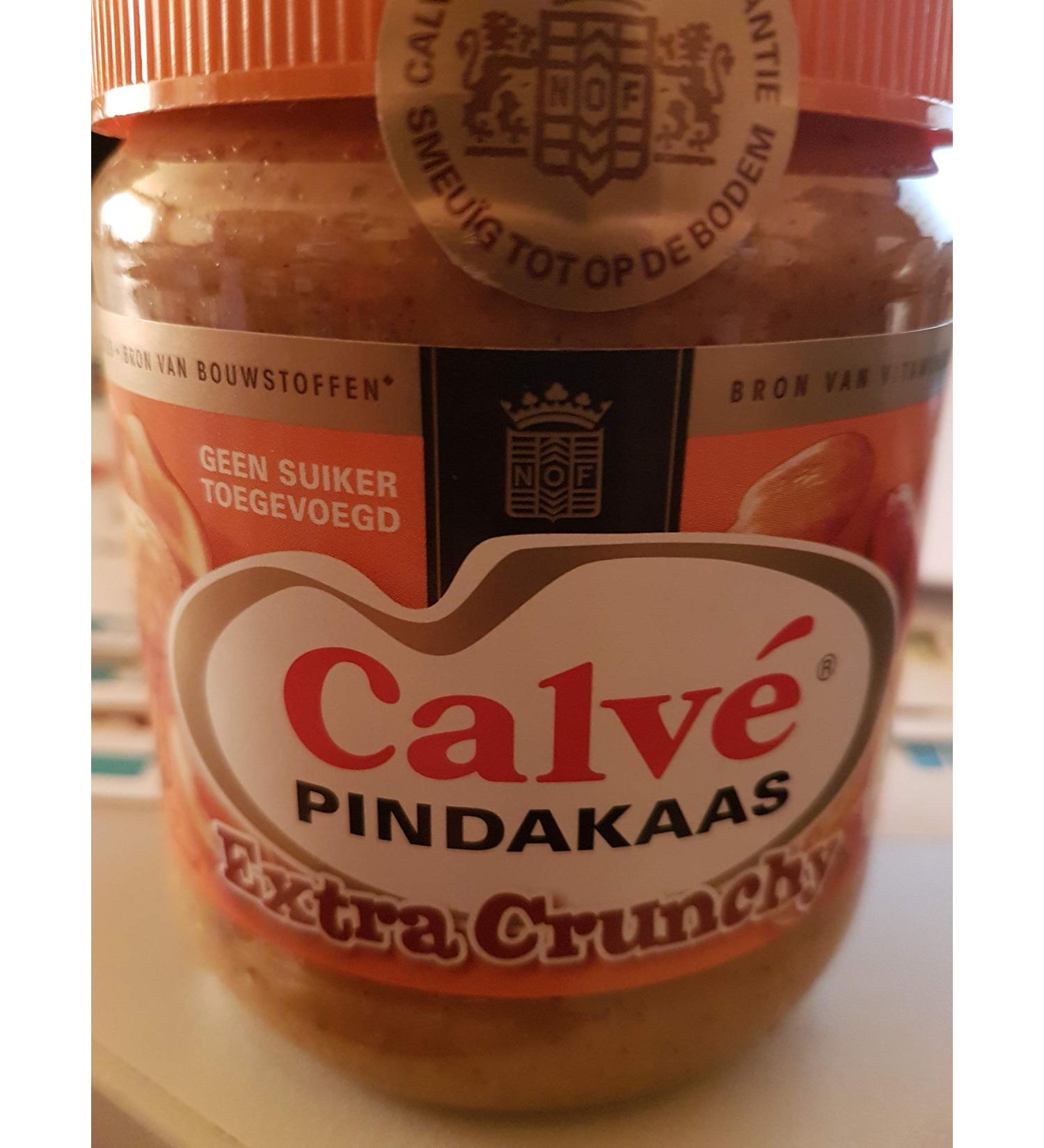 Dutch Peanut Butter with Crunchy Peanut | Calvé | Extra Crispy Peanut Butter Pot | Total Weight 350g