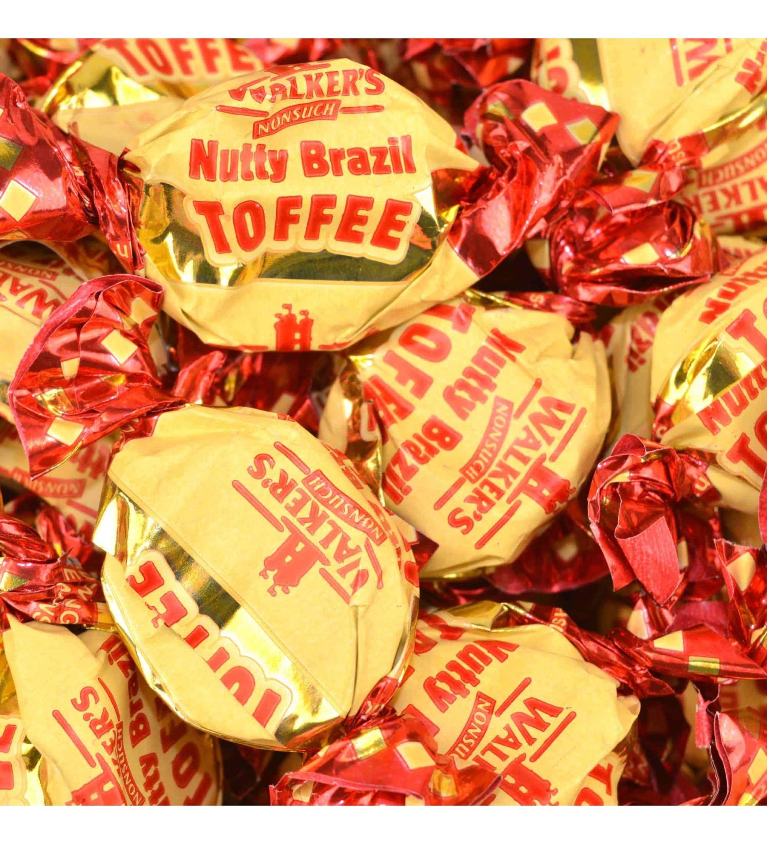 Walker's Nonsuch Nutty Brazil Toffees 500g Share Bag by The Gourmet Sweet Company