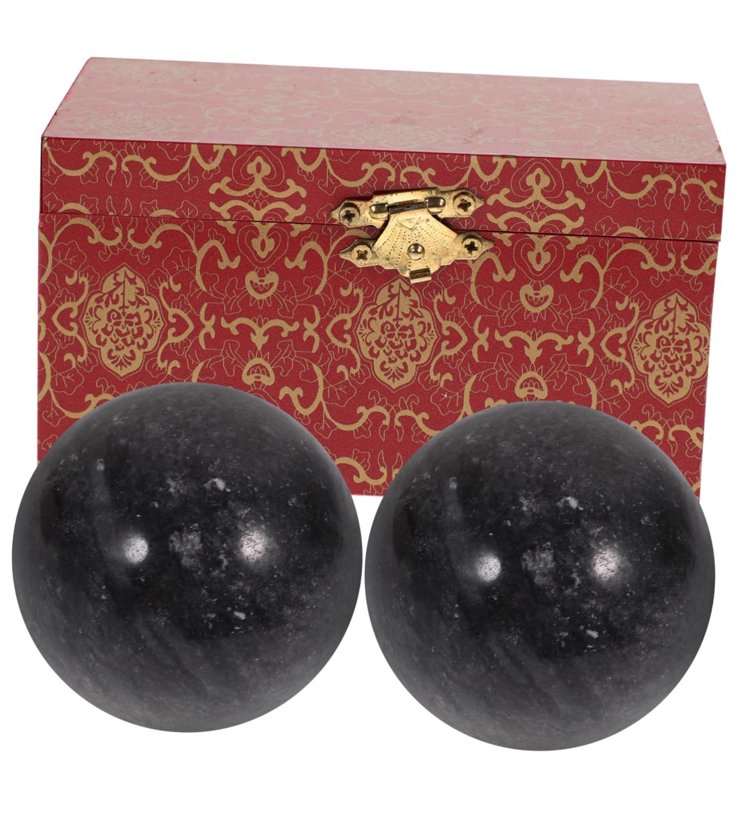 Lurrose 2ST Baoding Massage Balls - Acupressure Hand Exercise for Muscle Relief & Stress Relief - Ideal for Hand Massage & Finger Therapy - Buy Online on GoSupps.com