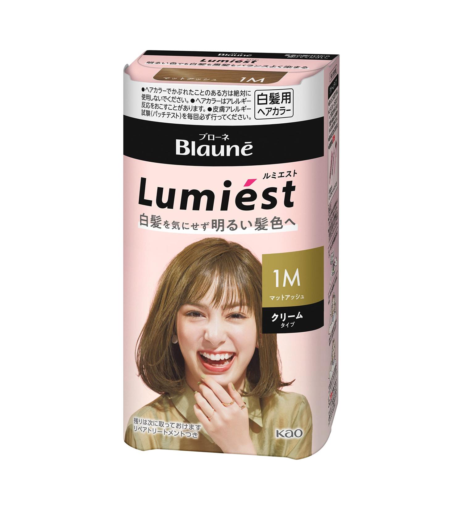 Kao Blaune Lumiest Hair Color Gray Hair Dye 1M Matte Ash