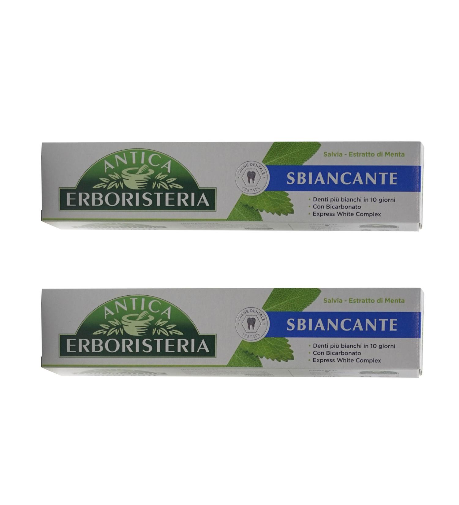 Sbiancante Whitening Toothpaste - Italian Import 2.5 oz (Pack of 2) | Buy Internationally | Brighten Your Smile - Buy Online on GoSupps.com