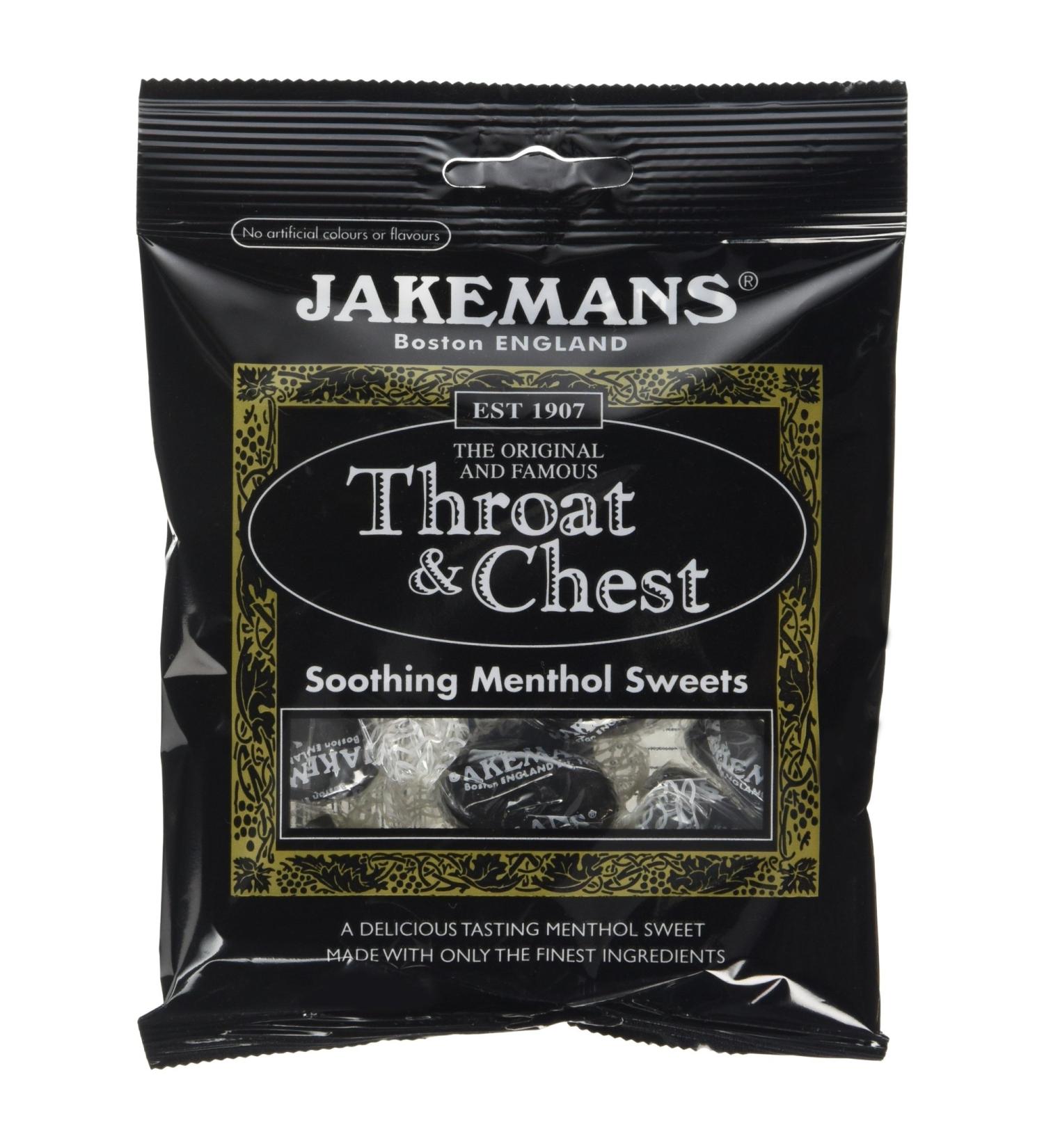 Jakemans Throat & Chest Soothing Menthol Sweets 100g - Buy Online on GoSupps.com