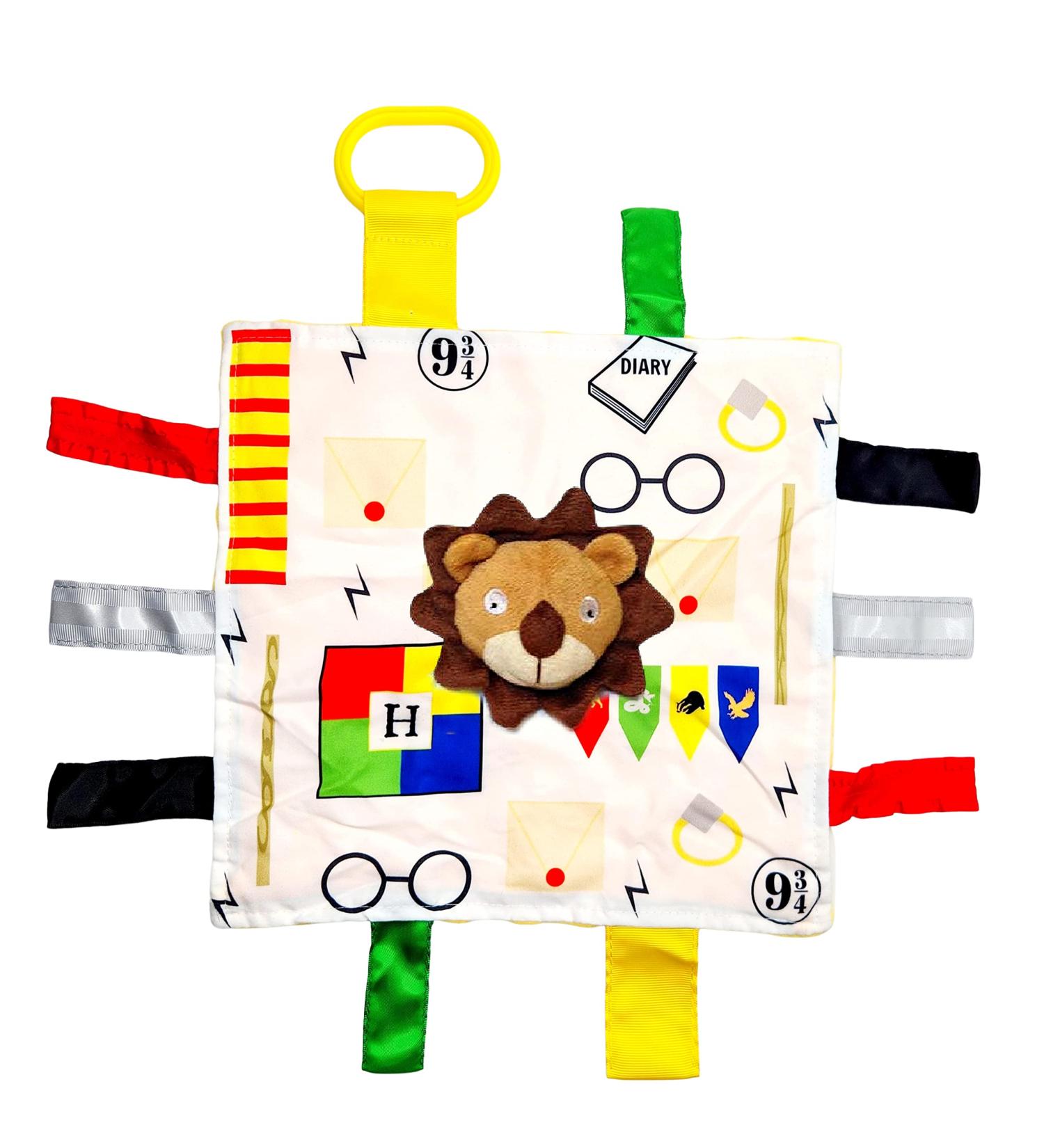 10x10 Wizard Muggle Baby Lovey Gryffen Lion Tag Toy for Babies | House Colors | Learn Wizardry | Soft & Safe Baby Gift | BPA Free - Buy Online on GoSupps.com