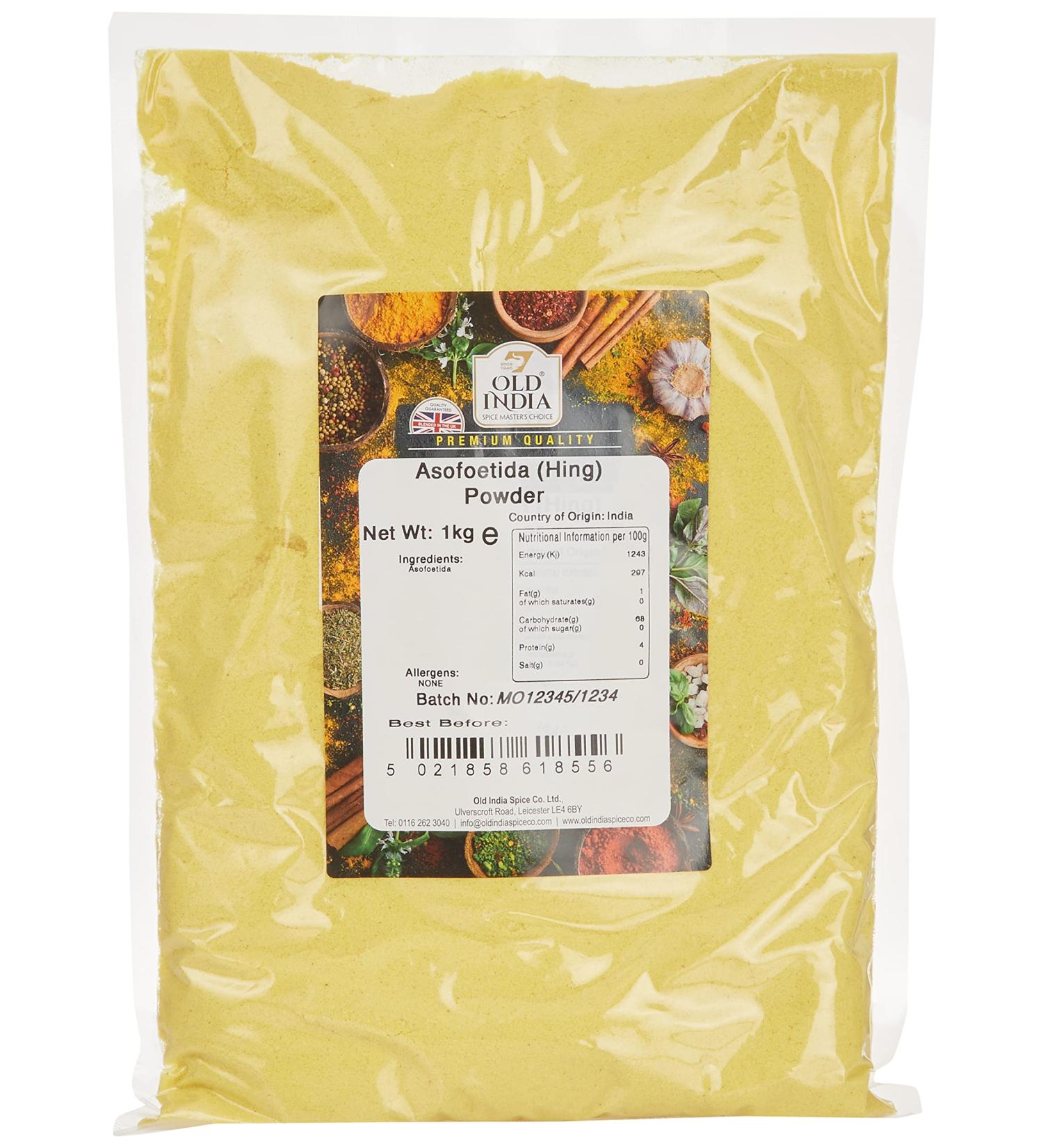 Old India Asafoetida (Hing) Powder 1kg - High-Quality Culinary Spice - Buy Online on GoSupps.com