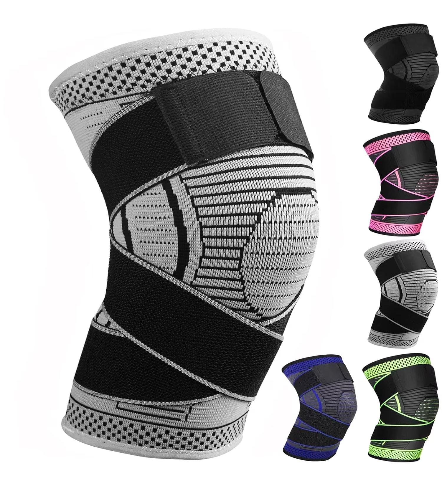 Ruilala Sport Knee Support - Compression Band for Men & Women | Ideal for Meniscal Tear Arthritis & Fitness | Gray (M) - Enhance Comfort & Performance - Buy Online on GoSupps.com
