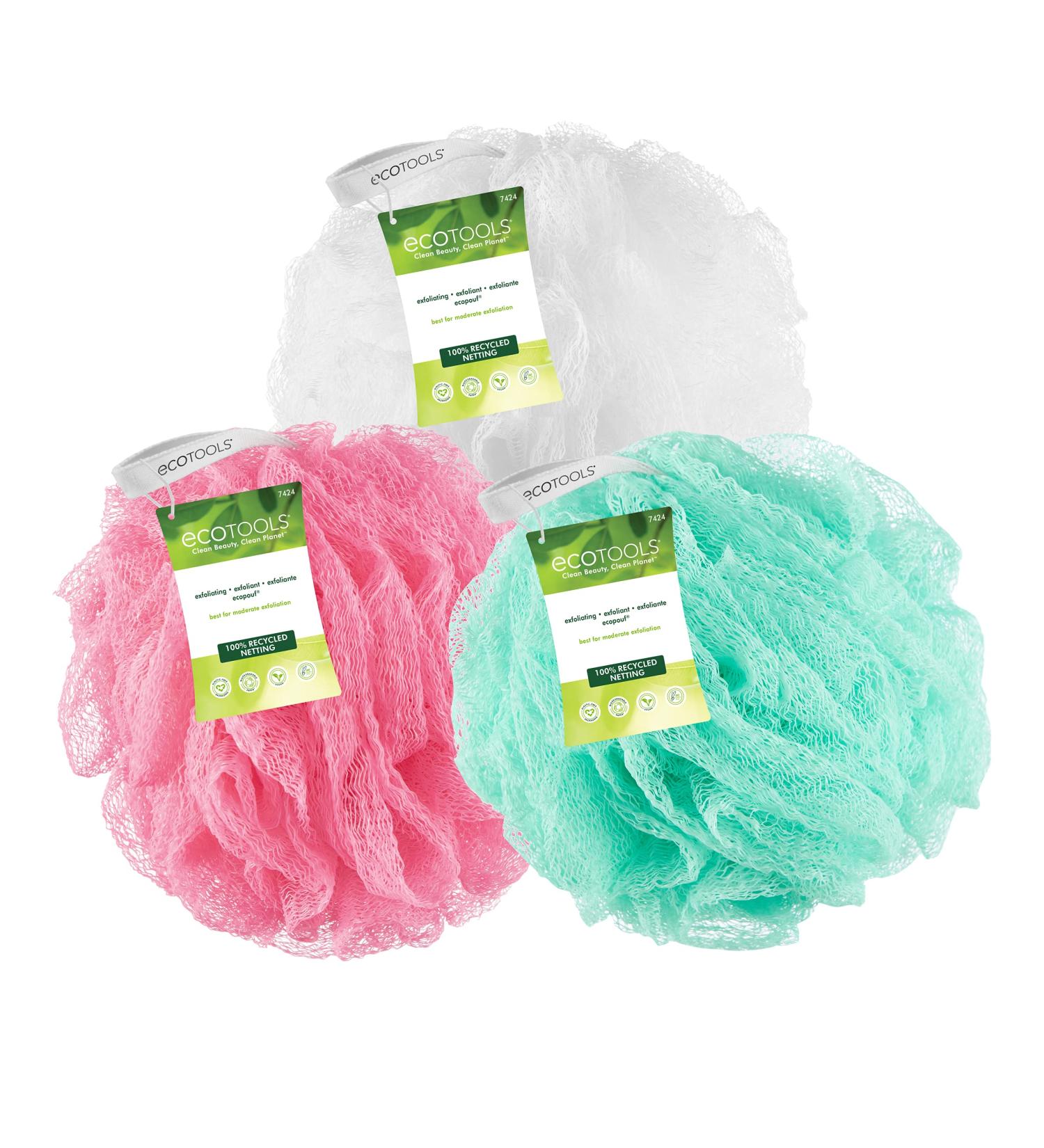 EcoTools Exfoliating EcoPouf Sponge - Gentle Scrub for Healthy Skin - Buy Online on GoSupps.com
