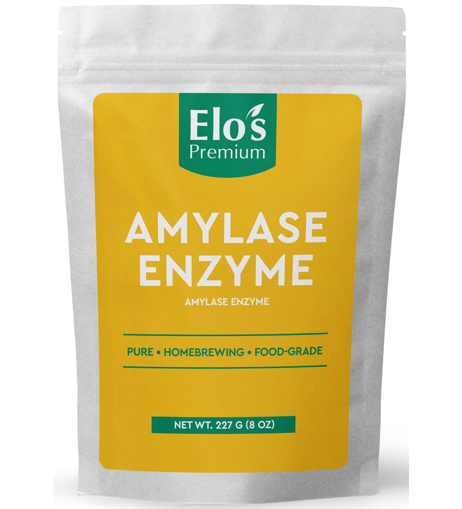 Amylase Enzyme (8oz)|Packed in Canada| 100% Food-Grade Enzyme Formula Non-GMO| Increase Fermentation Used for Homebrewing Process in Beer Making| by Elo s Premium - Buy Online on GoSupps.com