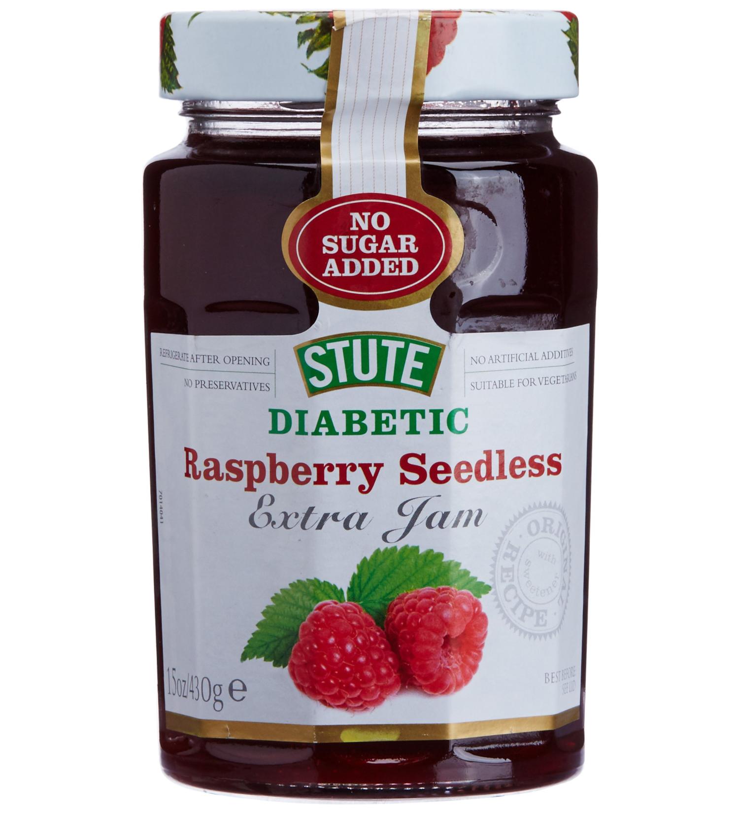 Stute Diabetic Raspberry Seedless Extra Jam 430g - Buy Online on GoSupps.com