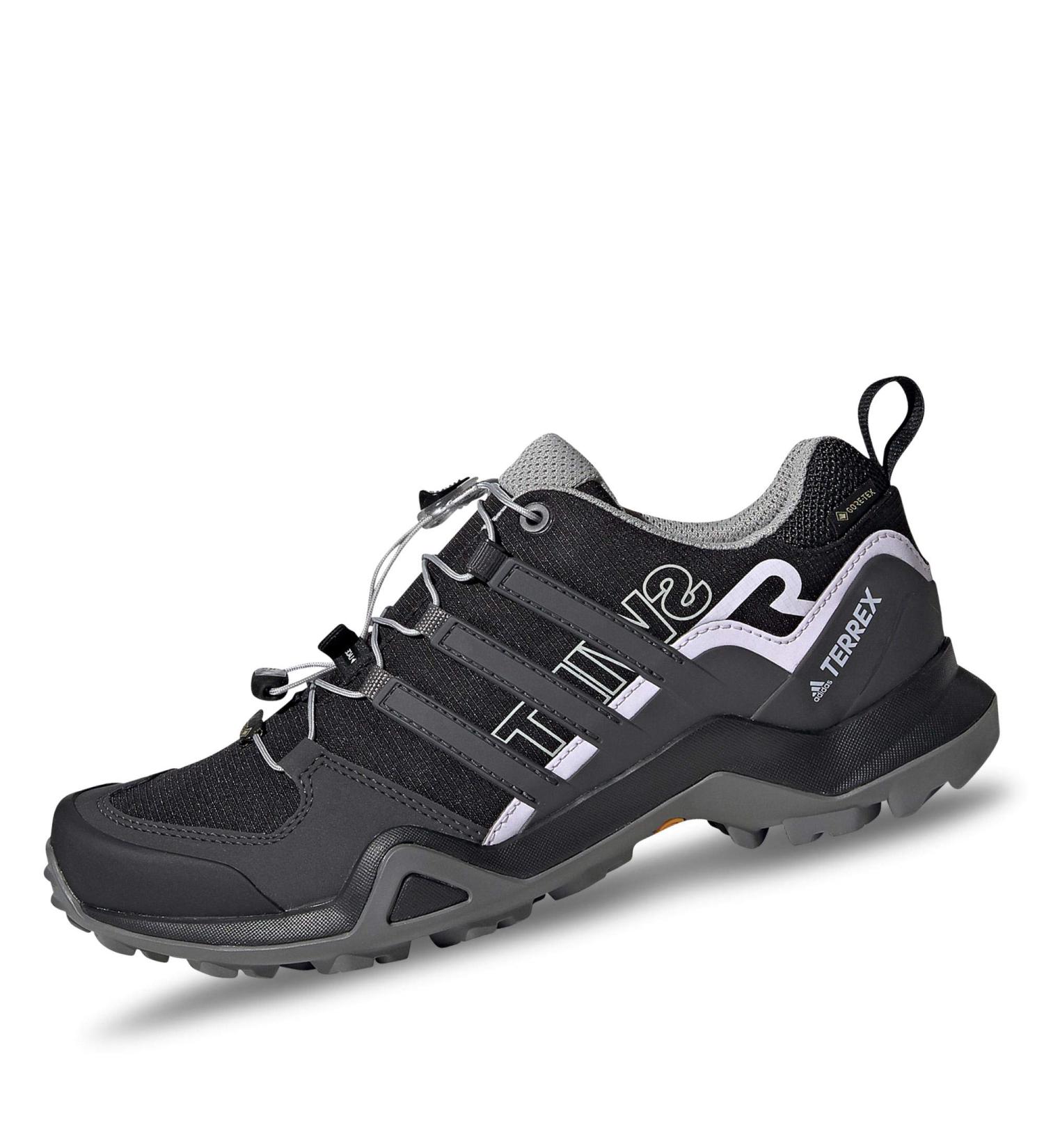 Adidas Women's Terrex Swift R2 GTX Hiking Shoes - Size 36 2/3 EU - Cblack/Dgsogr/Prptnt - International Shipping Available - Buy Online on GoSupps.com