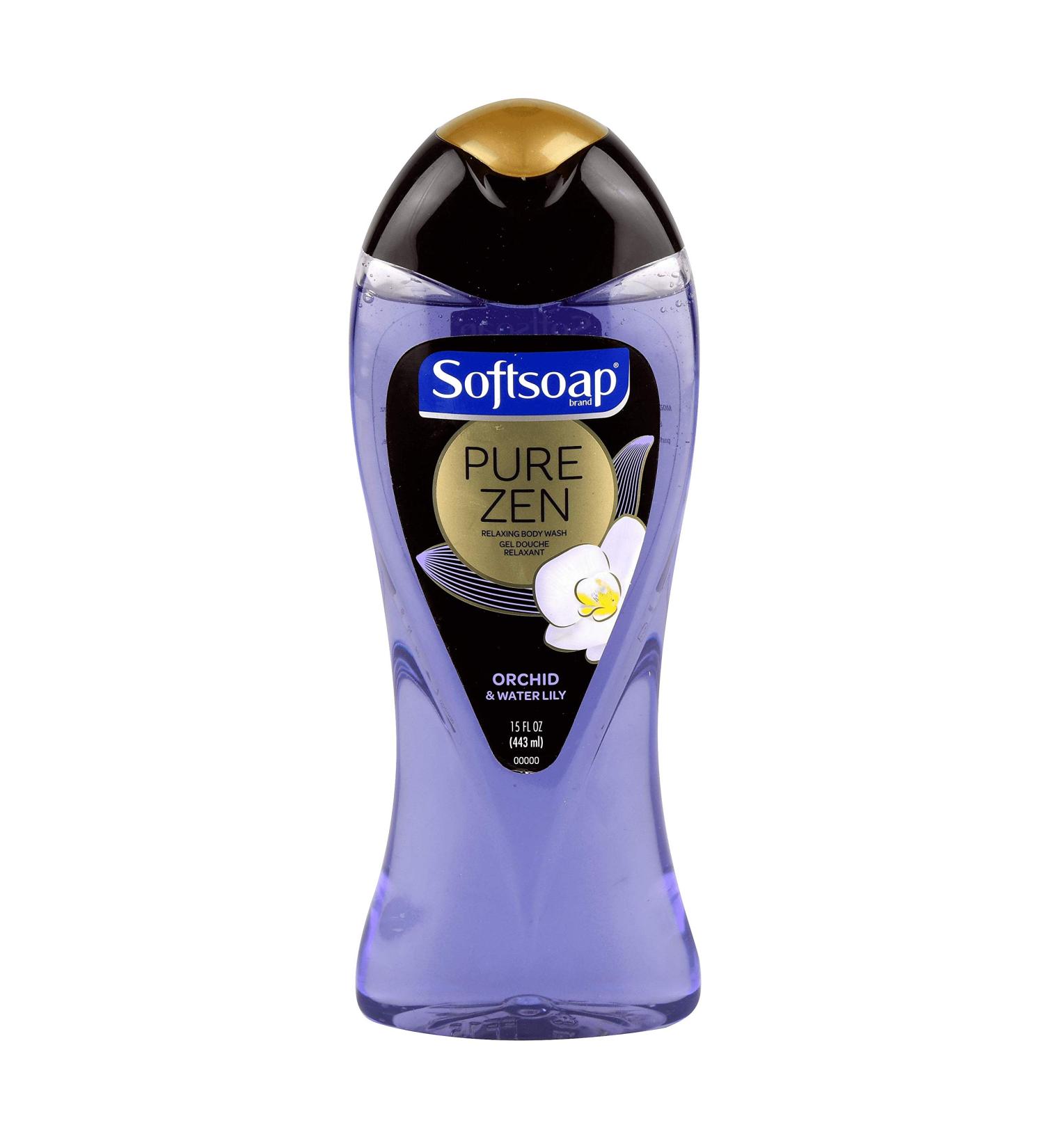 Softsoap Pure Zen Body Wash Orchid & Water Lily 15 Oz