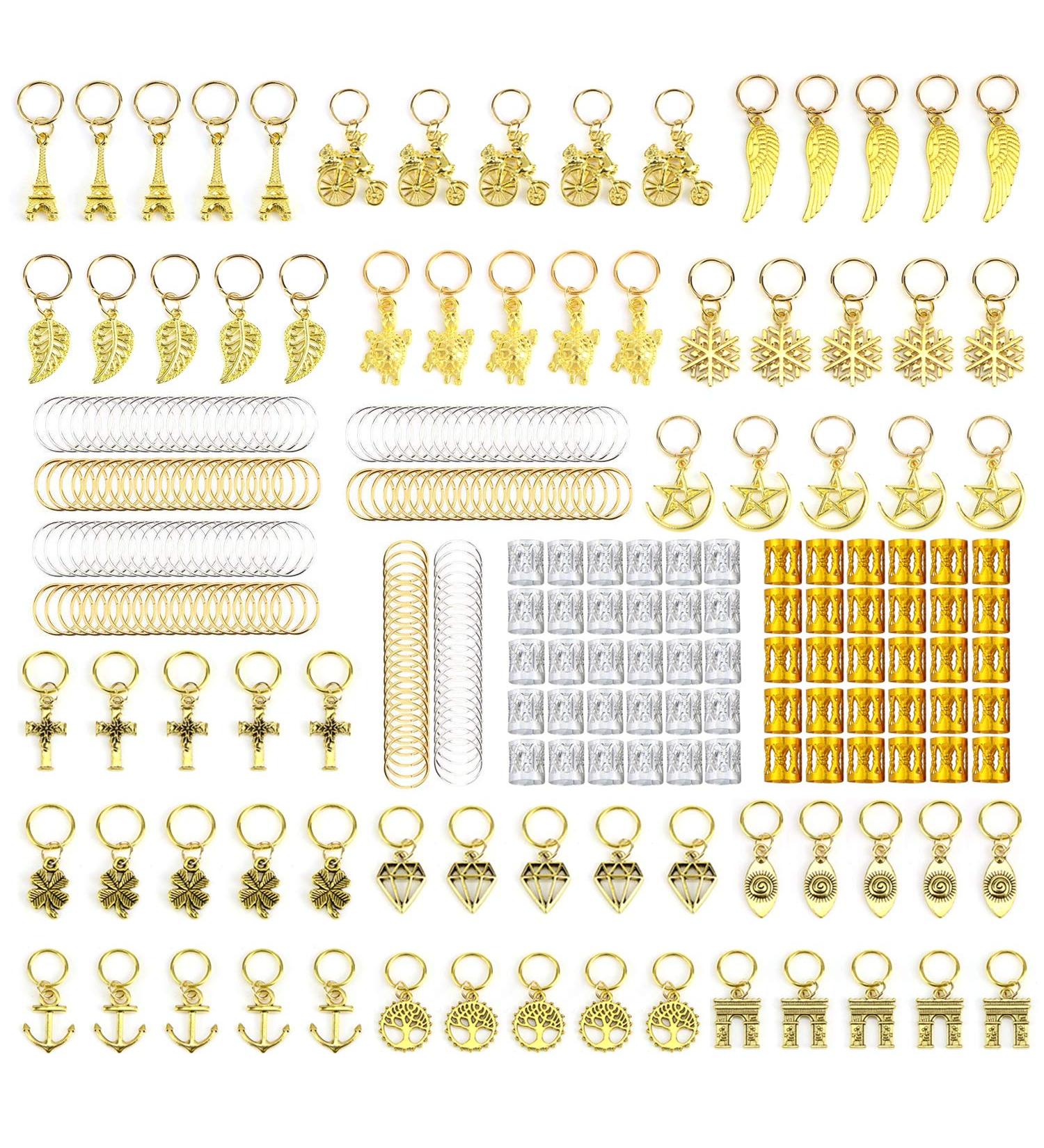 ZTWEDEN 210PCS Aluminum Hair Coil Dreadlocks Beads - Hair Cuffs, Braids Clips, Braid Jewelry for Braids Accessories | Hair Decoration - Buy Online on GoSupps.com