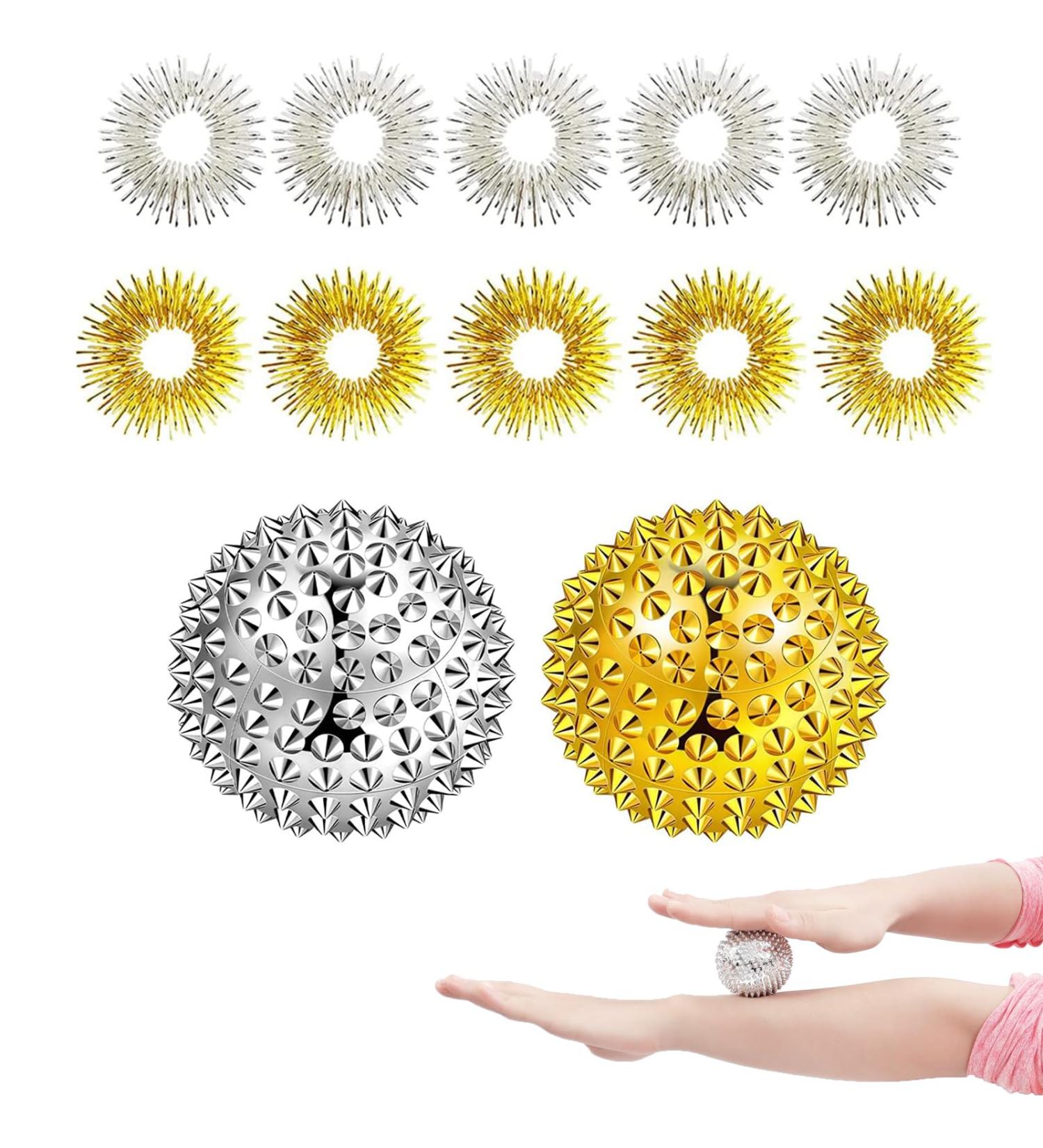 Forlush Acupressure Balls & Rings - 2-Piece Set for Muscle Relief & Massage | International Shipping - Buy Online on GoSupps.com