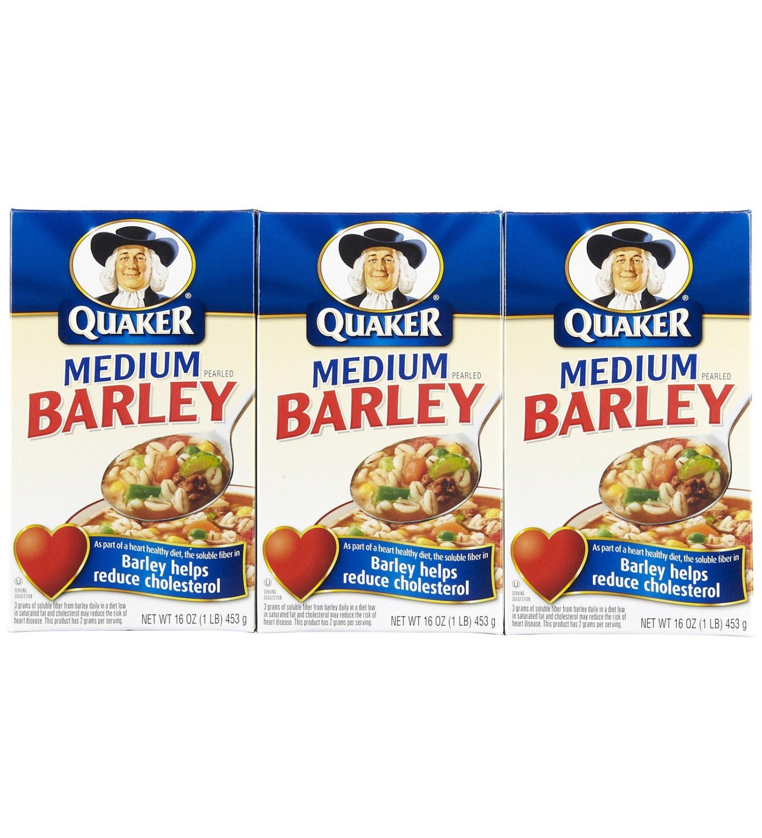 Quaker Medium Pearled Barley 16 Oz (Pack of 3)