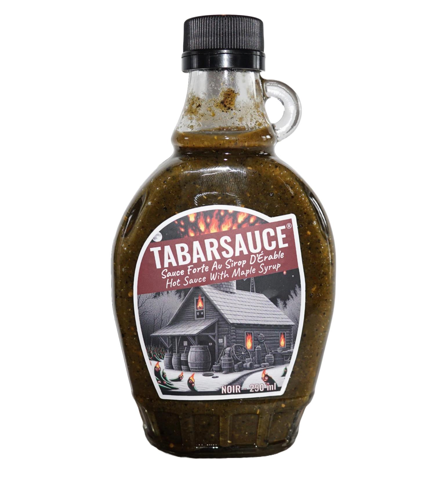 Tabarsauce Classique Noir Hot Sauce With Maple Syrup - 250ml bottle - Buy Online on GoSupps.com