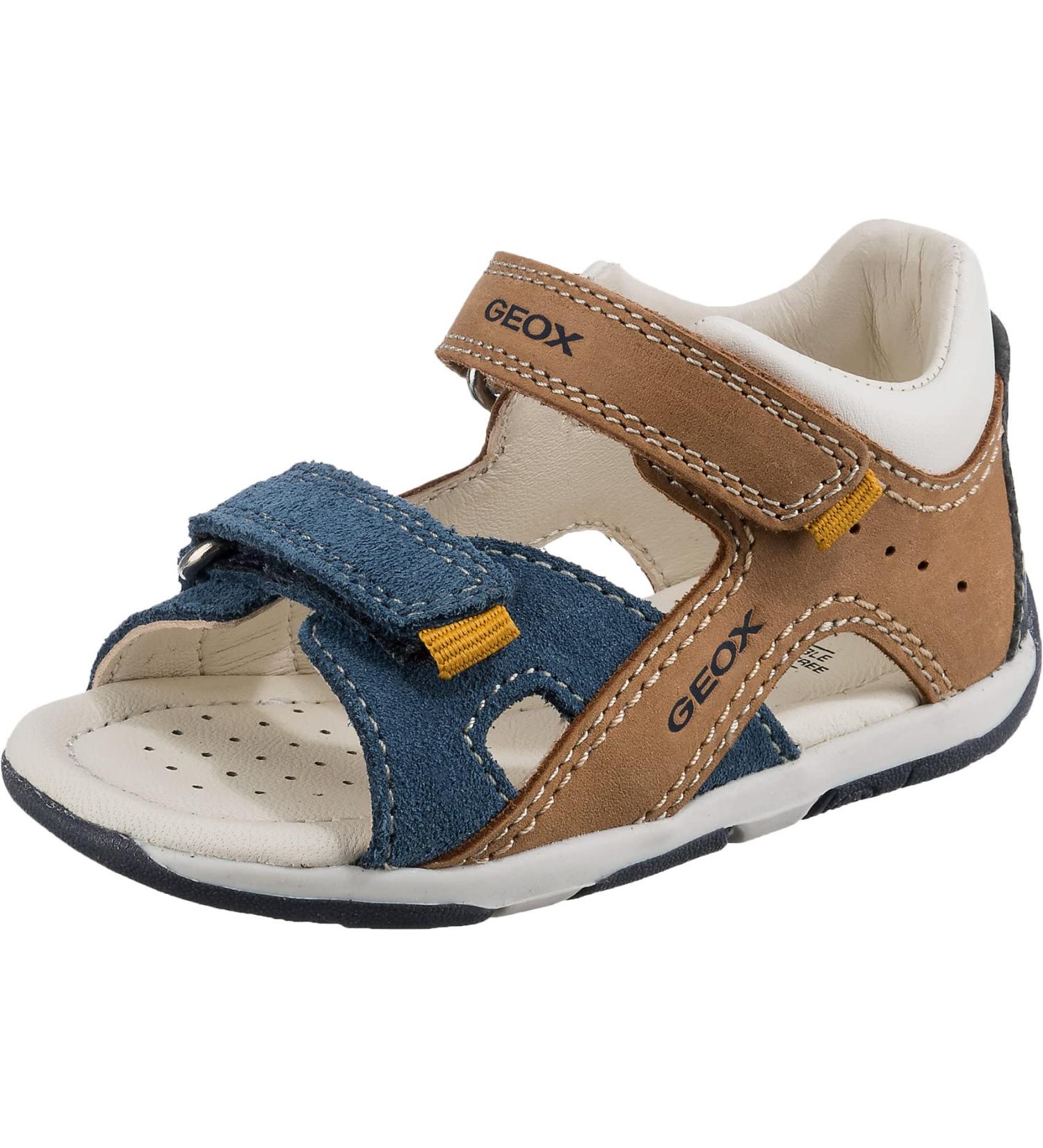 Geox Baby Boy's Sandal Tapuz First Steps - Caramel Navy - Size 3 UK Child - Buy Online on GoSupps.com