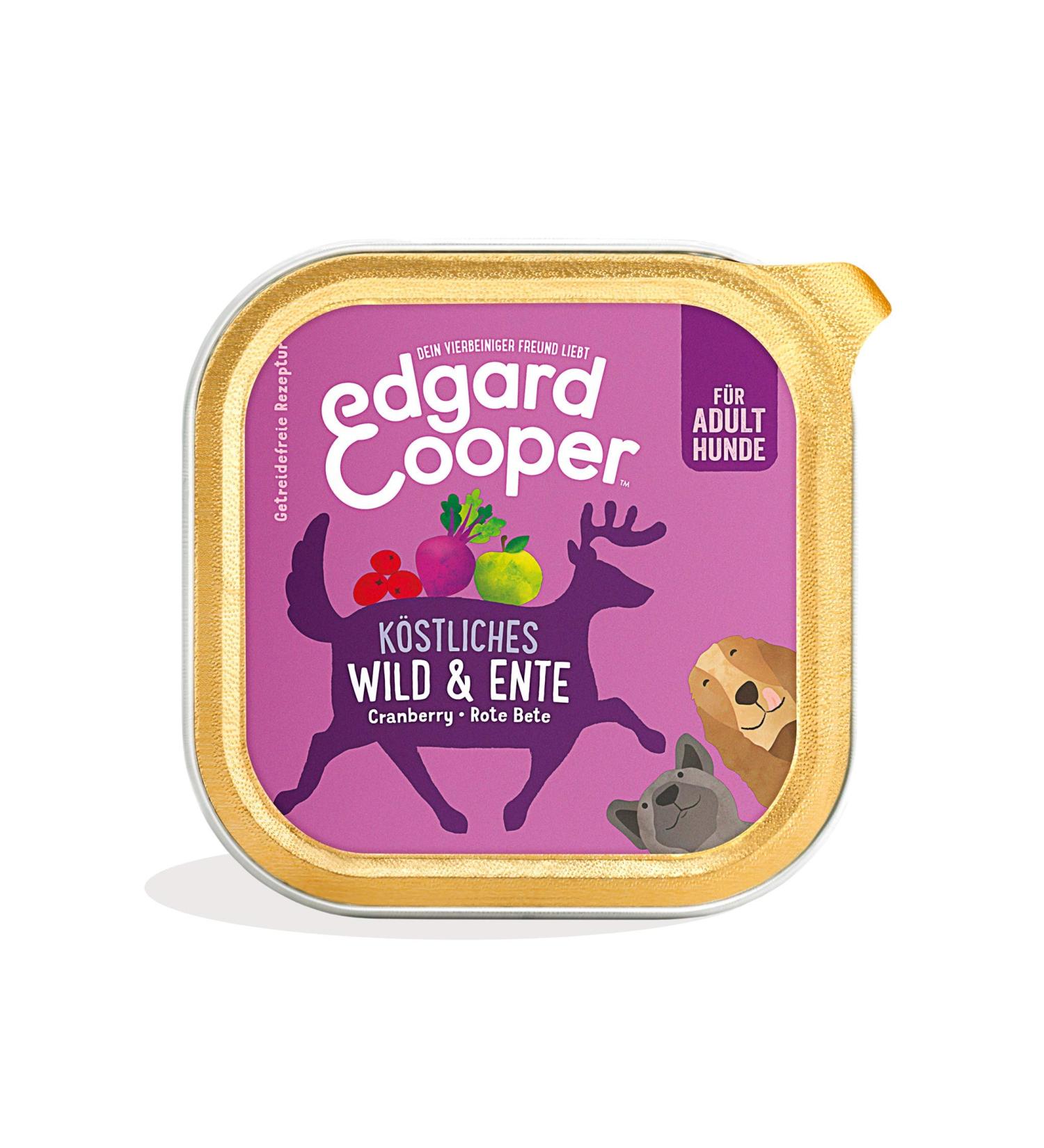 Edgard & Cooper Grain-Free Wet Dog Food - Adult Wild & Duck (11 x 150g) | Premium Meat Nutrition - Buy Online on GoSupps.com