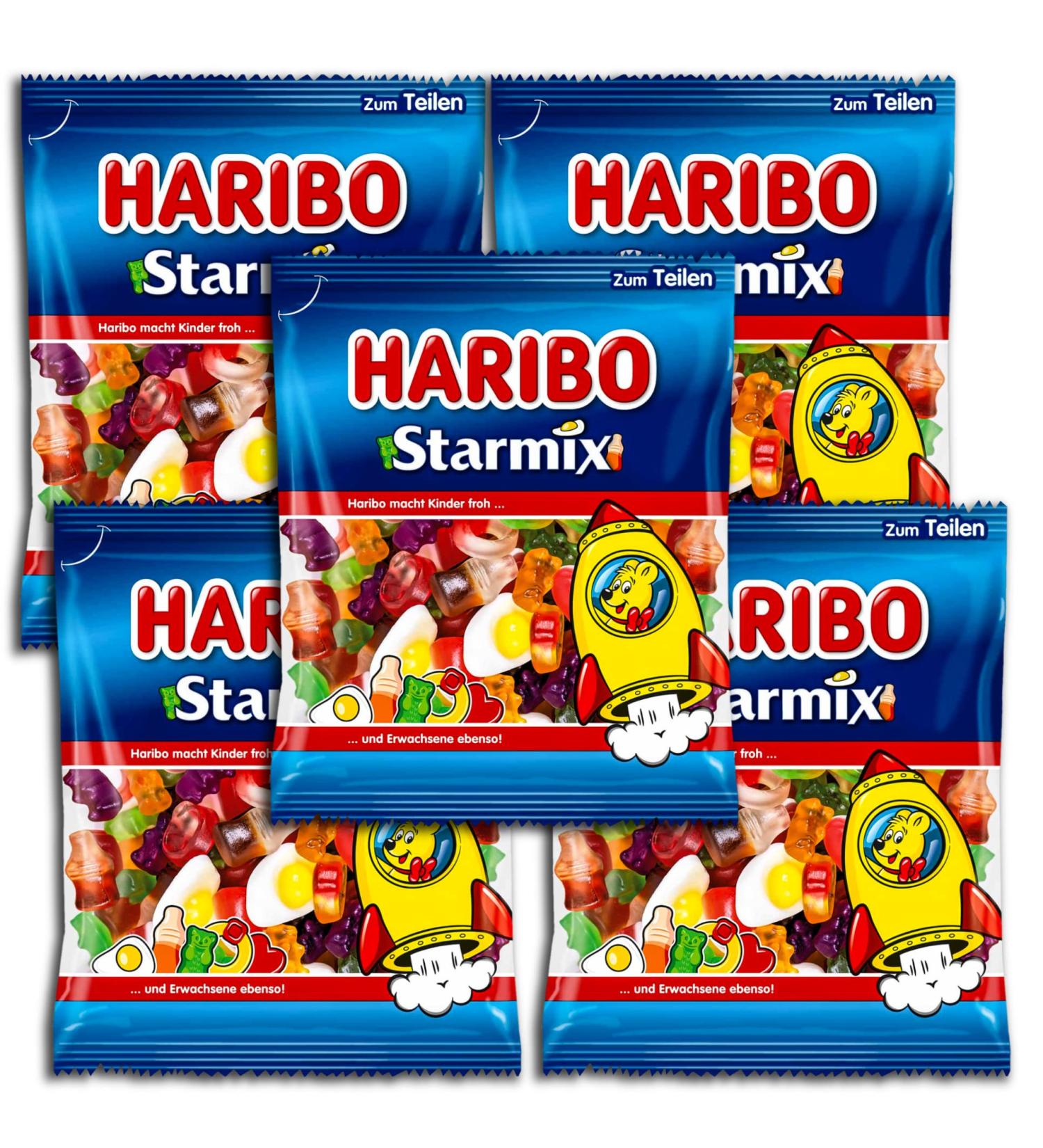 5 Il Set Haribo Starmix 5 X 175g