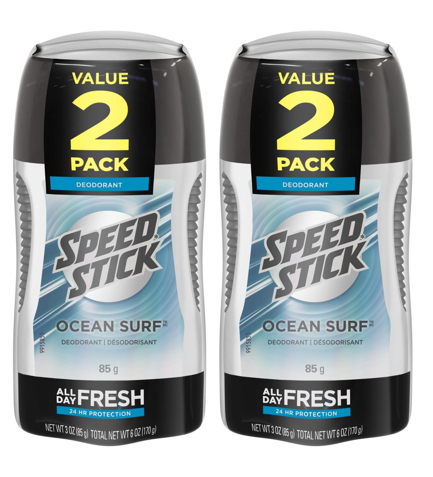 Buy Speed Stick Deodorant for Men - Ocean Surf 1.8 oz (2 Count) | Long-Lasting Freshness International Shipping - Buy Online on GoSupps.com