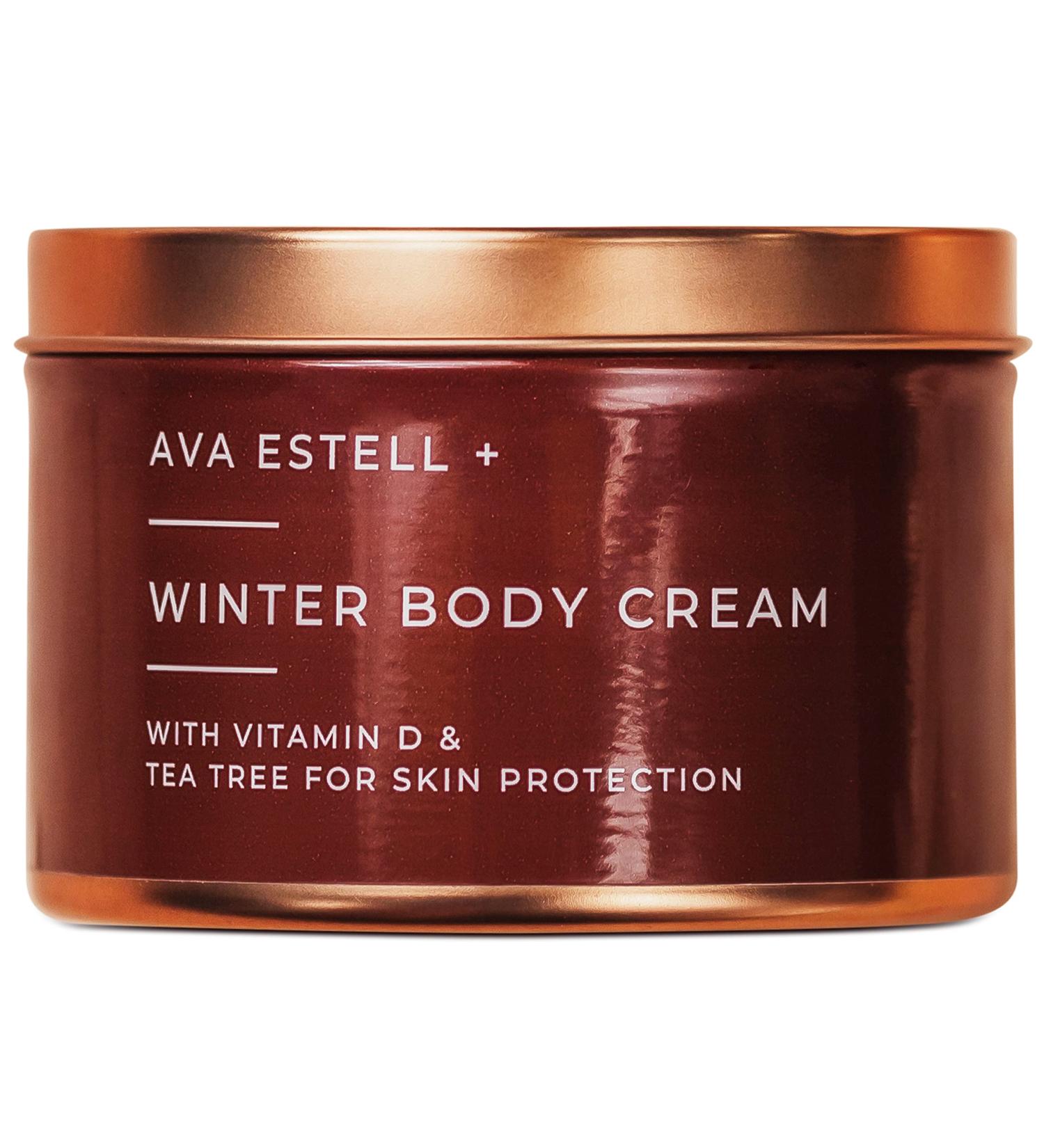 Ava Estell Winter Body Cream - Body Moisturiser for Women & Men - Moisturises Dry Skin 100% Natural Cream - Revitalises Skin with Shea Butter and Tea Tree Oil - Revitalising Cream 250ml - Buy Online on GoSupps.com