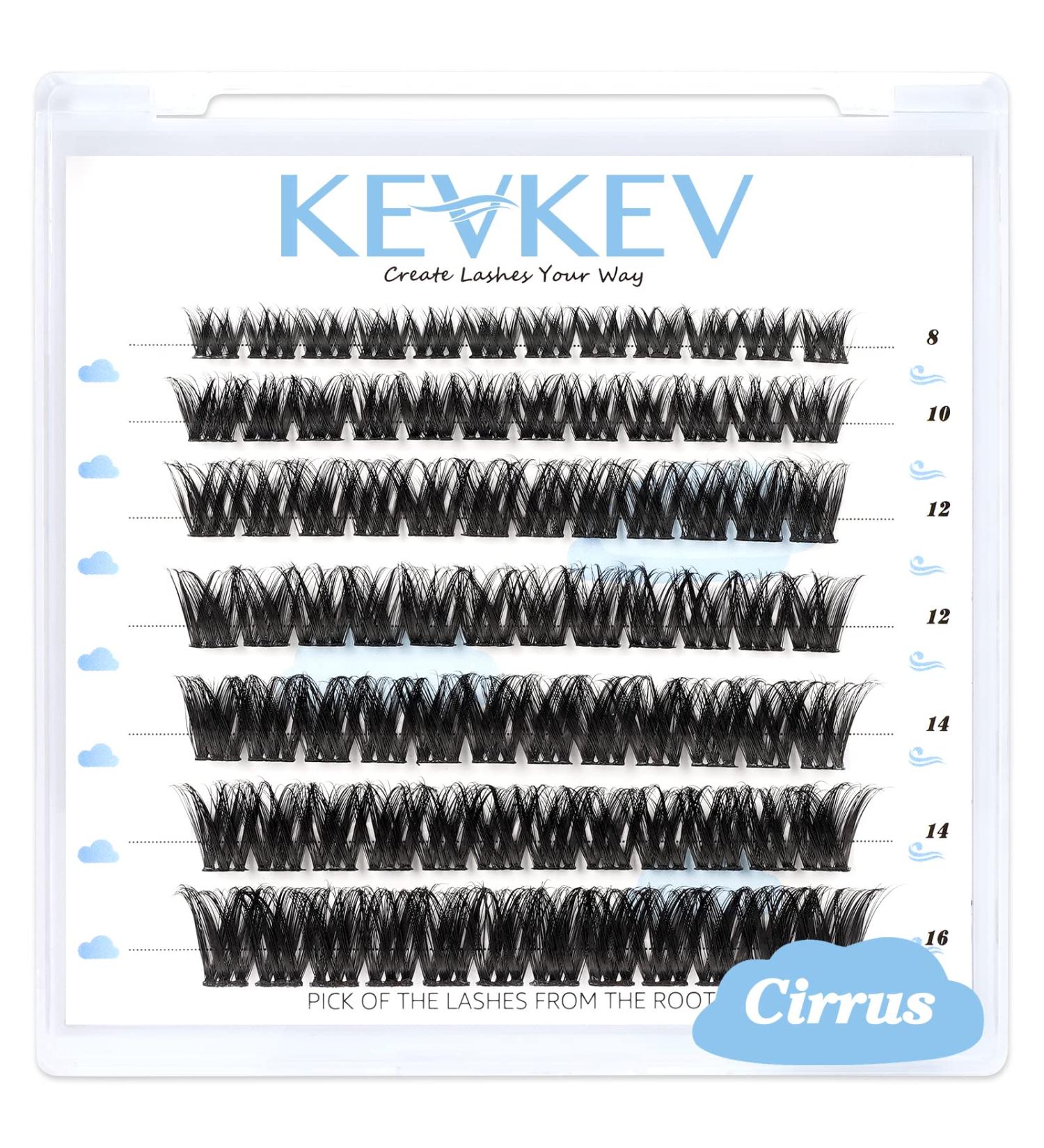 Lash Clusters 84 Pcs | DIY Eyelash Extensions | Natural Look Thin Band & Soft | C-Mix (8-16mm) - Buy Online on GoSupps.com