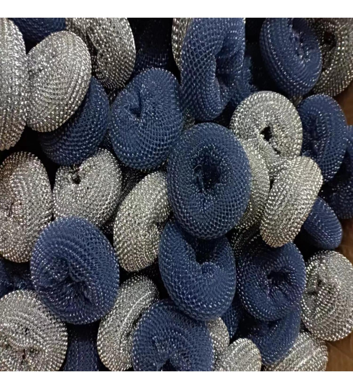 Automatic Liquid Dishwashing Brush Press Pot Washer Kitchen Special Steel Wool Ball Cleaning Brush Replacement Head (Random Color)