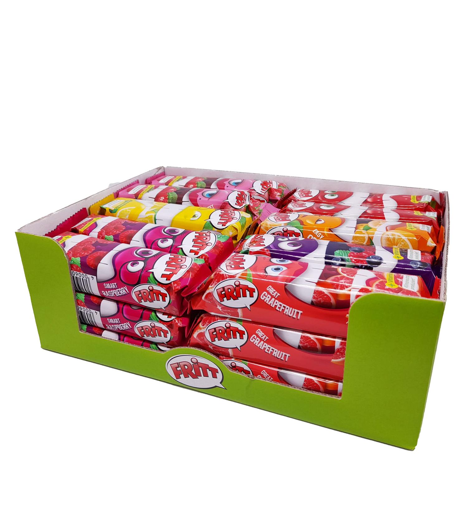 FRITT Fruit Chewy Candy Strips 30 x 70g - Vitamin C Boost in 7 Delicious Flavors | International Shipping Available - Buy Online on GoSupps.com
