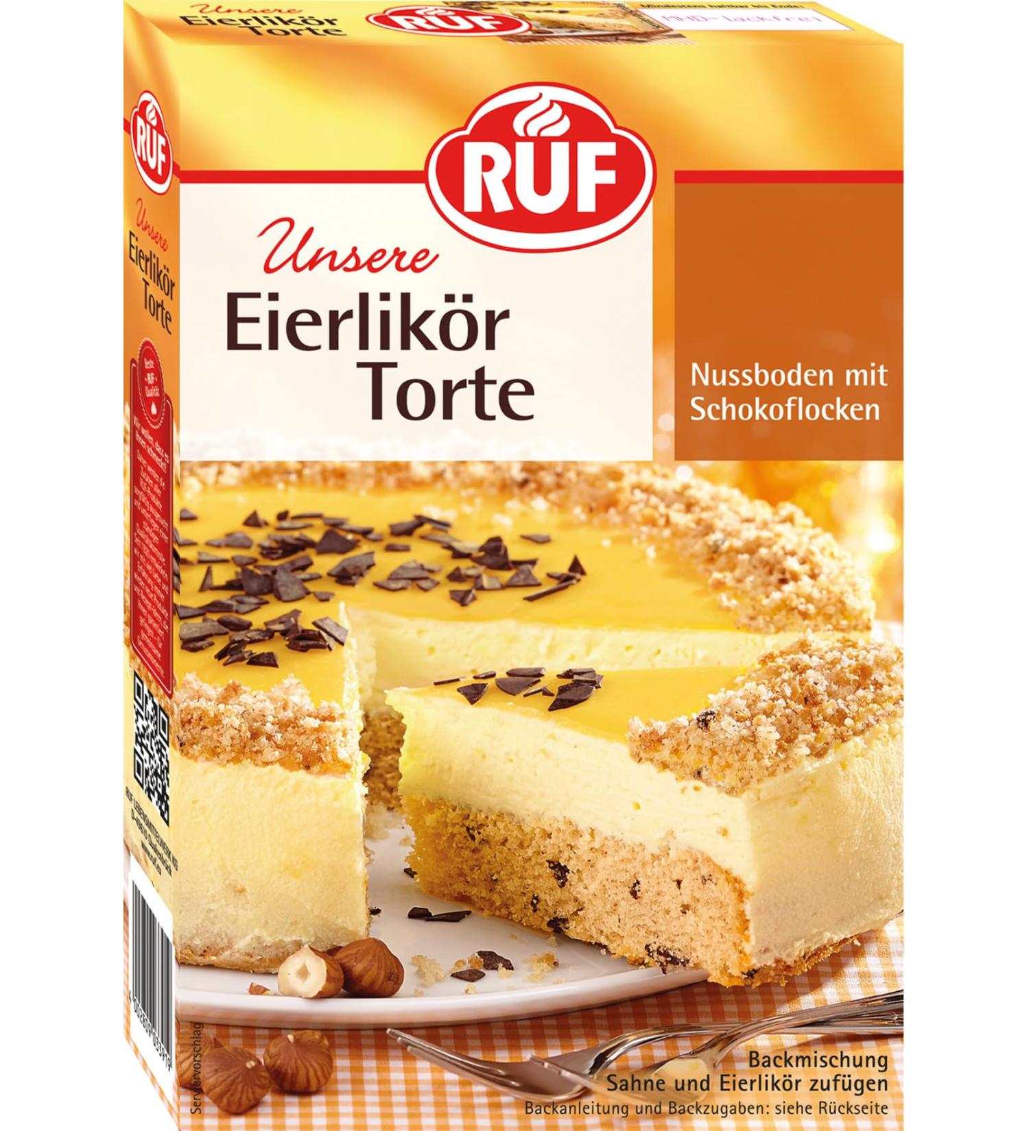 Premium Egg Liqueur Cake Mix - Quick & Easy Nut Biscuit Cake with Chocolate Flakes | 350g - Buy Online on GoSupps.com