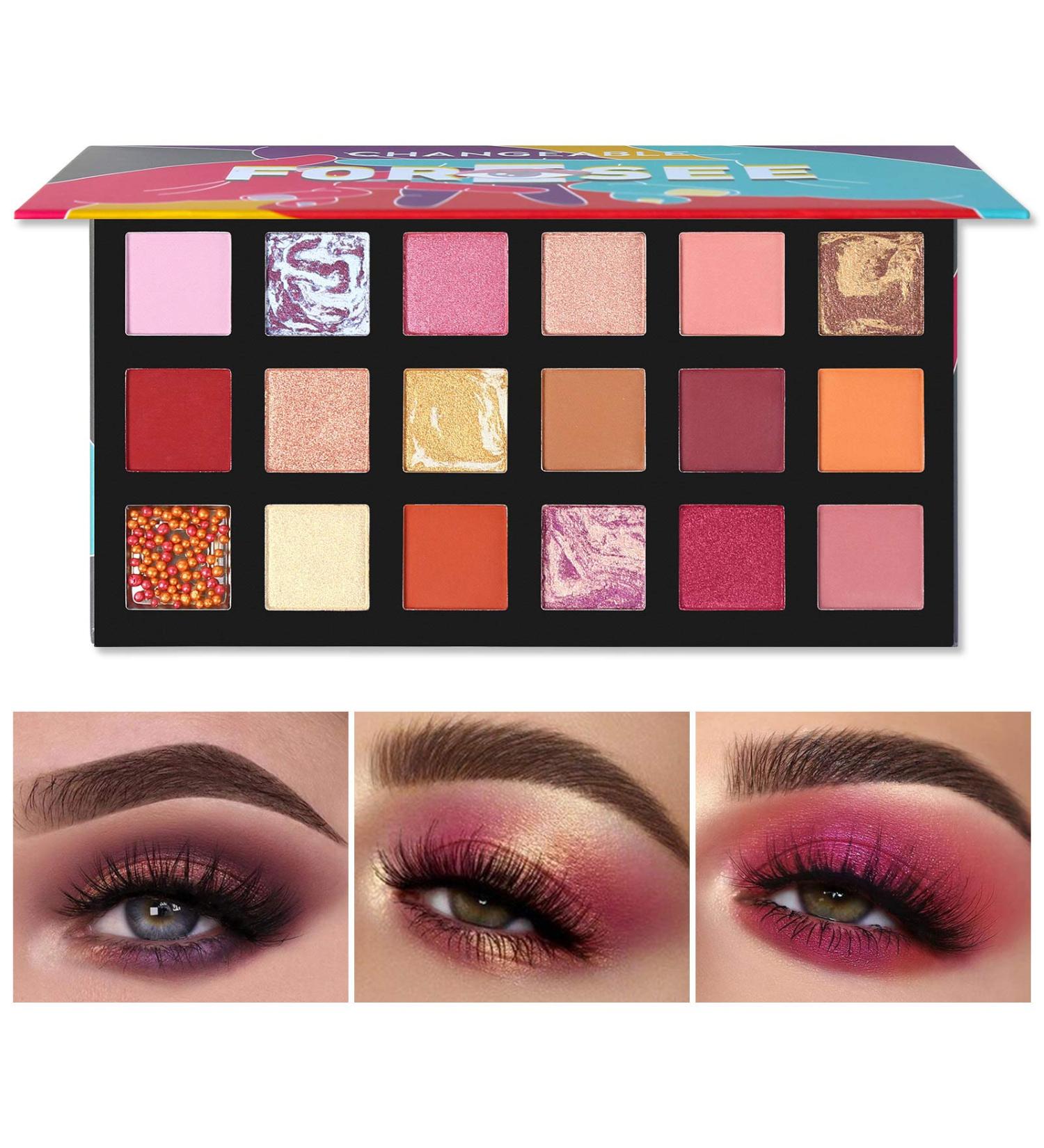 Declining City 18Color Matte Pearl Light Shimmer Eyeshadow Waterproof Smoky Makeup Palette - Buy Online on GoSupps.com